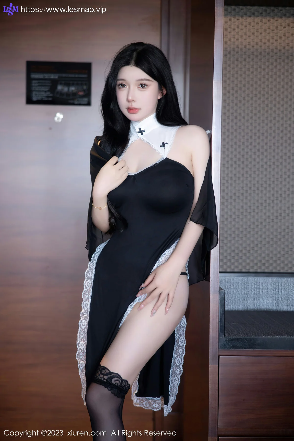 XiuRen 秀人 No.6577 林珊珊 黑色修女服饰芭提雅旅拍1 - 7