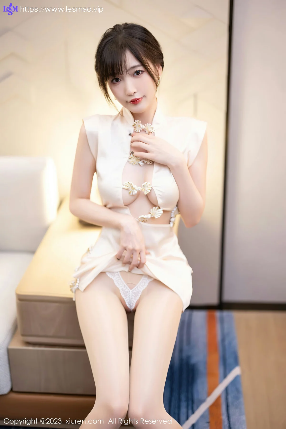 XiuRen 秀人 No.6600 林星阑 白色旗袍清纯甜美1 - 2