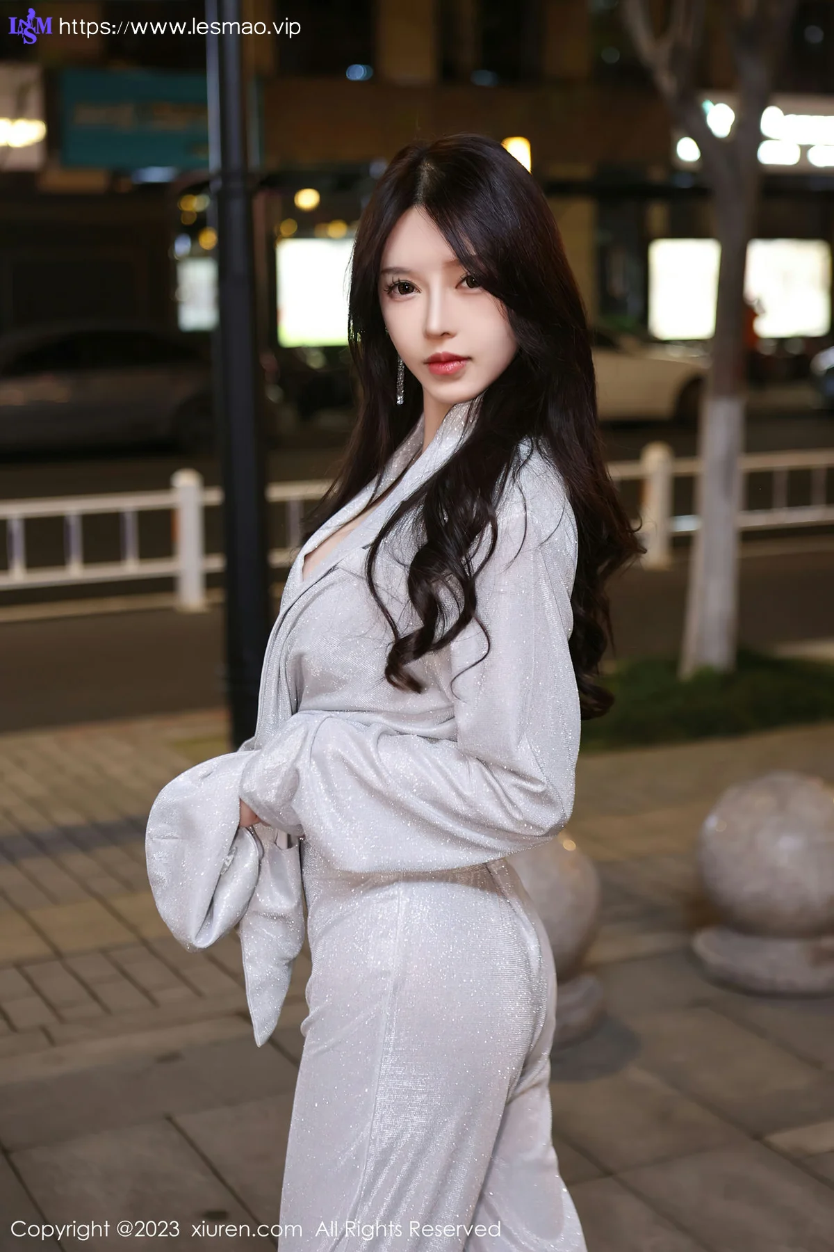 XiuRen 秀人 No.6605 玉兔miki 诱人灰丝街拍性感写真33 - 5