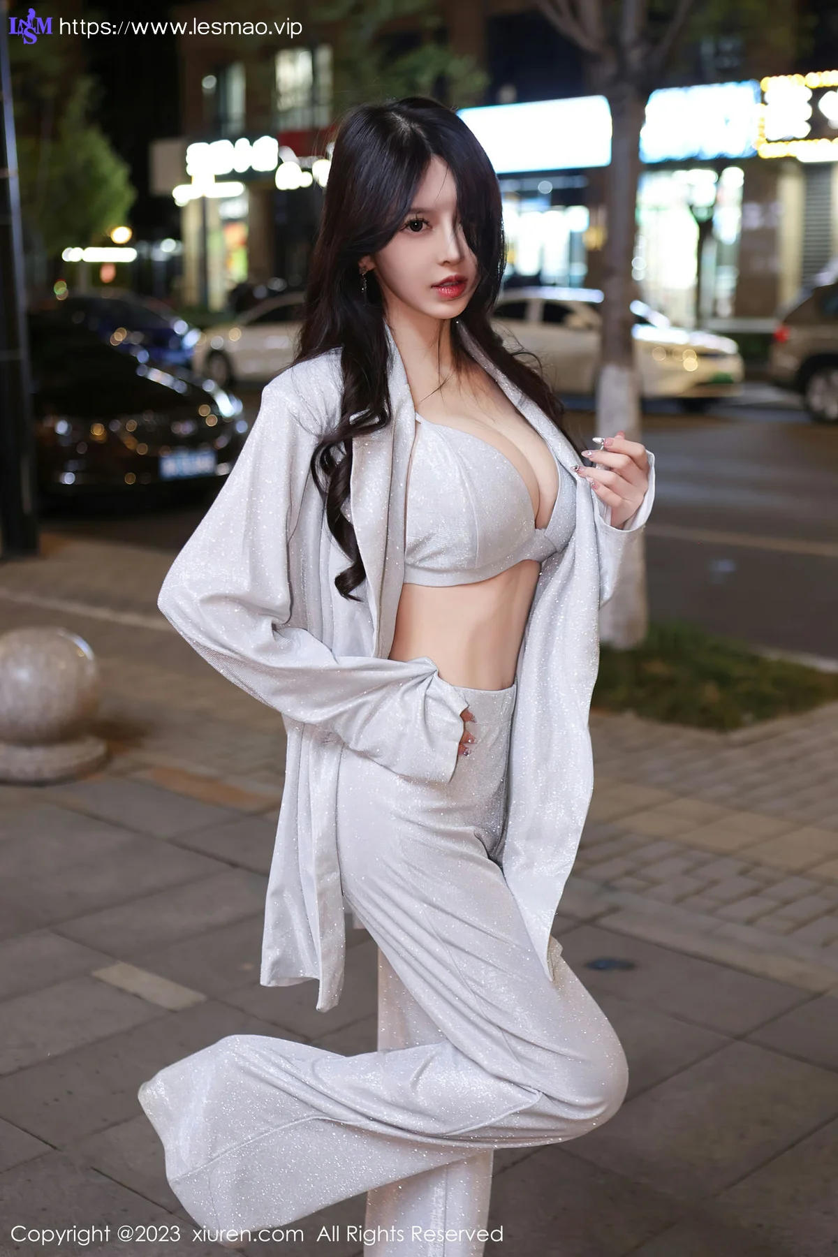 XiuRen 秀人 No.6605 玉兔miki 诱人灰丝街拍性感写真33 - 8