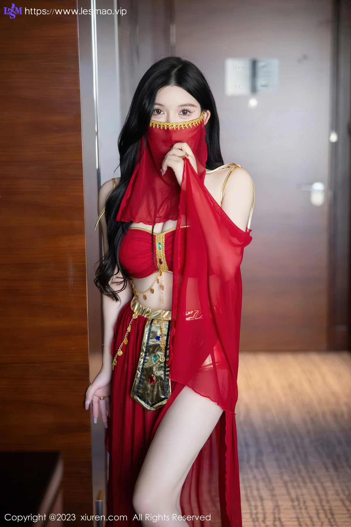 XiuRen 秀人 No.6613 林珊珊 红色西域舞娘芭提雅旅拍11 - 3
