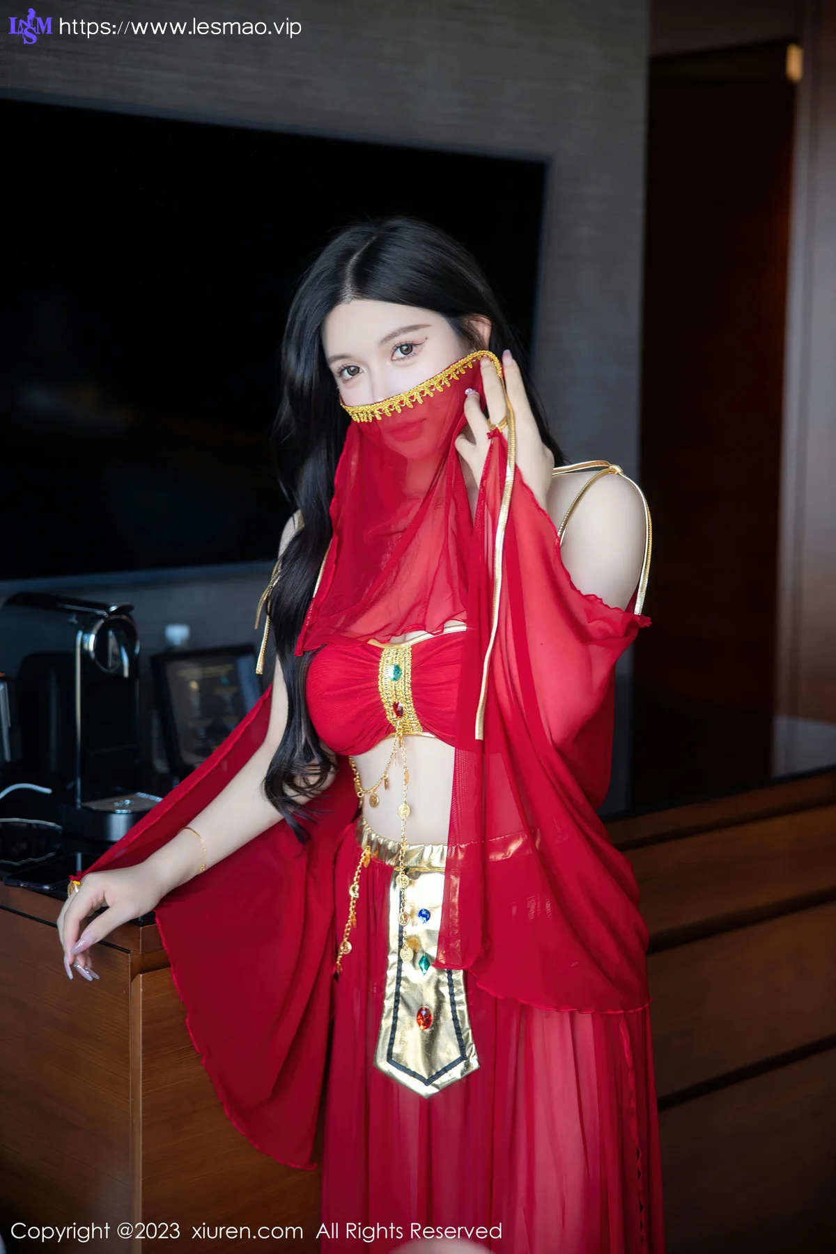 XiuRen 秀人 No.6613 林珊珊 红色西域舞娘芭提雅旅拍11 - 8