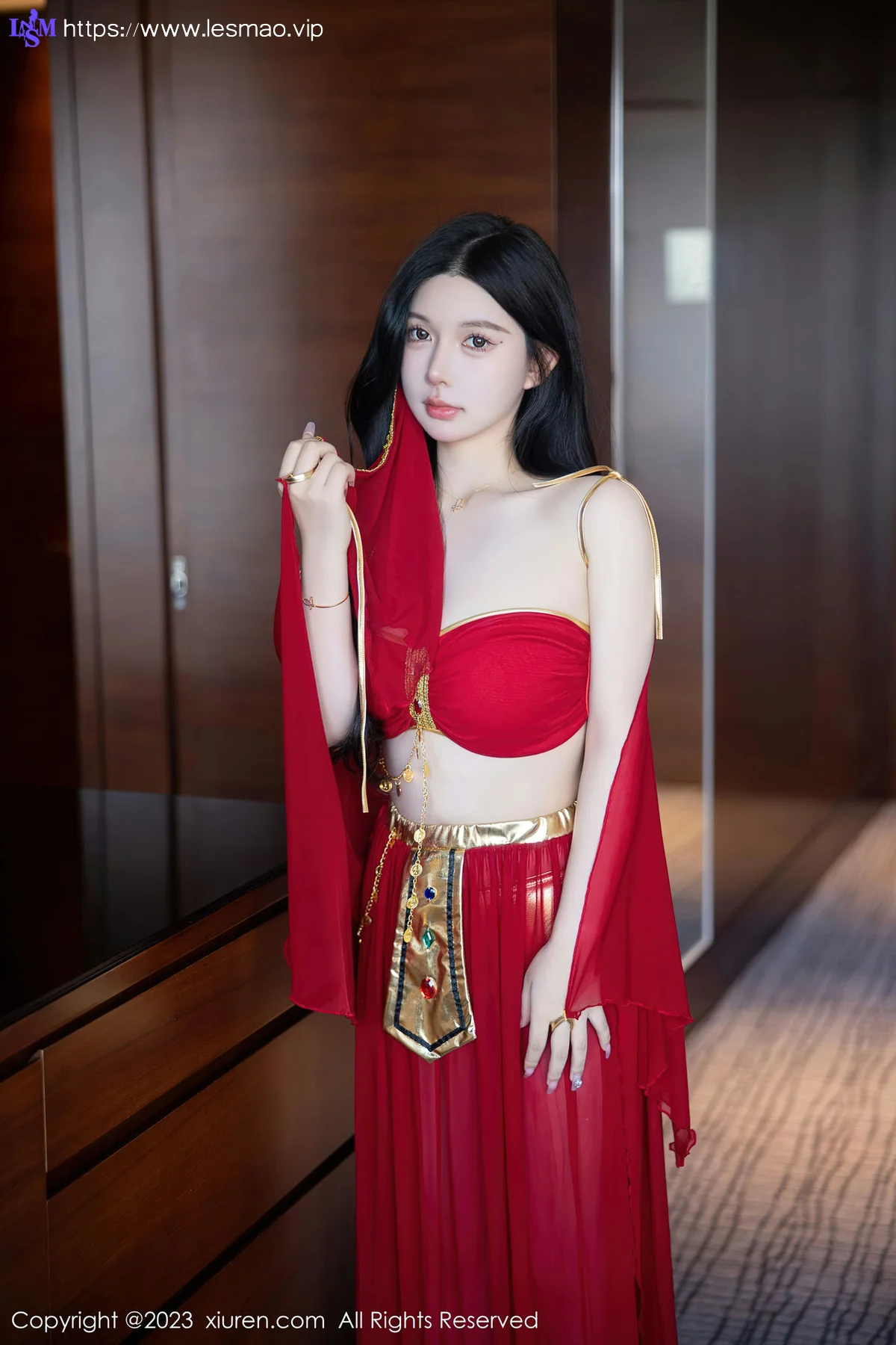 XiuRen 秀人 No.6613 林珊珊 红色西域舞娘芭提雅旅拍11 - 9