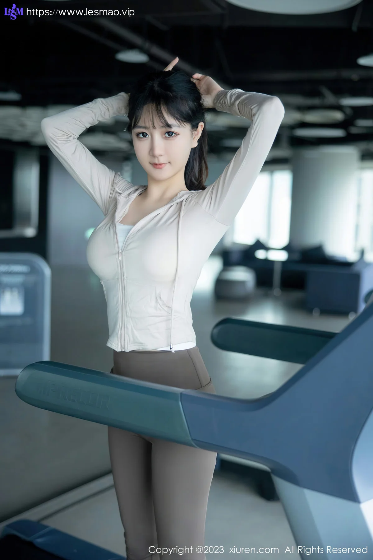 XiuRen 秀人 No.6683 幼幼 浅色运动服饰性感写真11 - 3