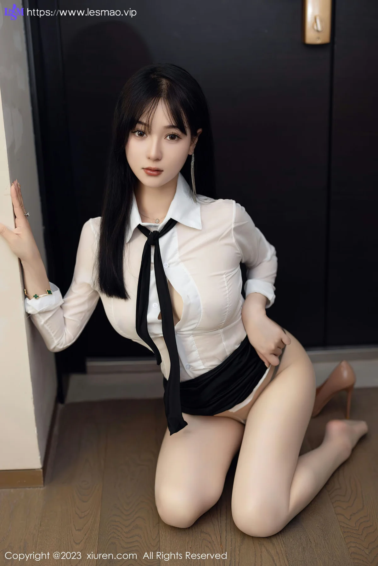 XiuRen 秀人 No.6710 柚琪Rich 白色轻透上衣首套写真33 - 3
