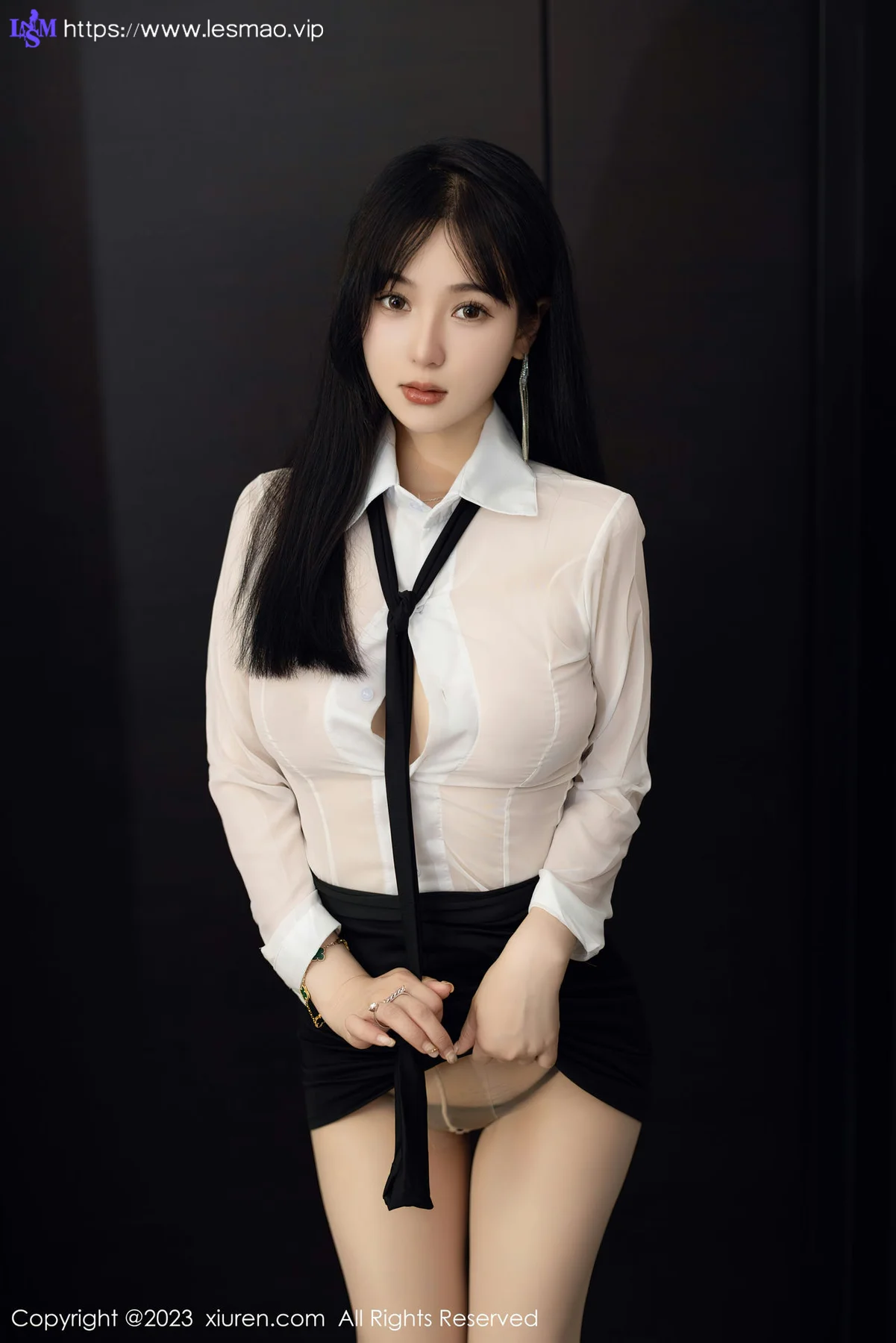 XiuRen 秀人 No.6710 柚琪Rich 白色轻透上衣首套写真33 - 2