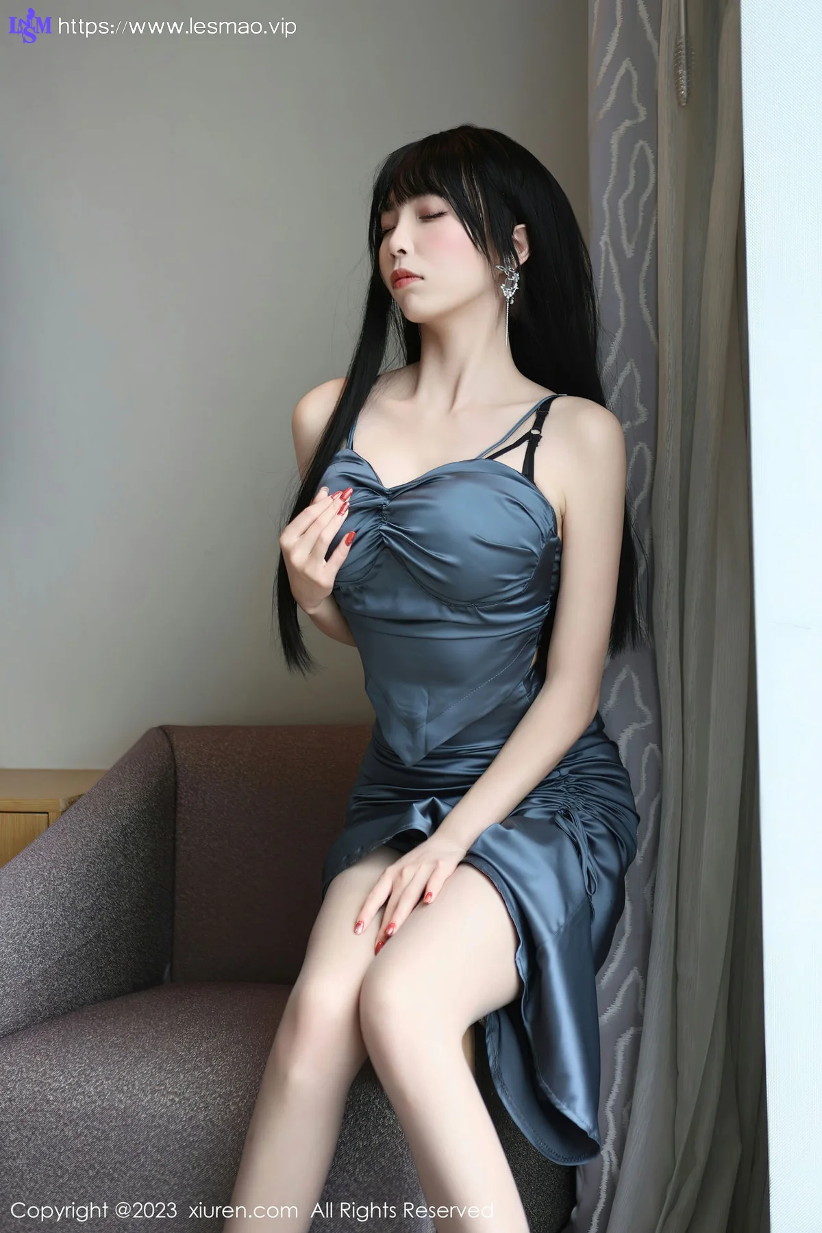XiuRen 秀人 No.6713 江七七 诱人灰丝首套写真 - 9
