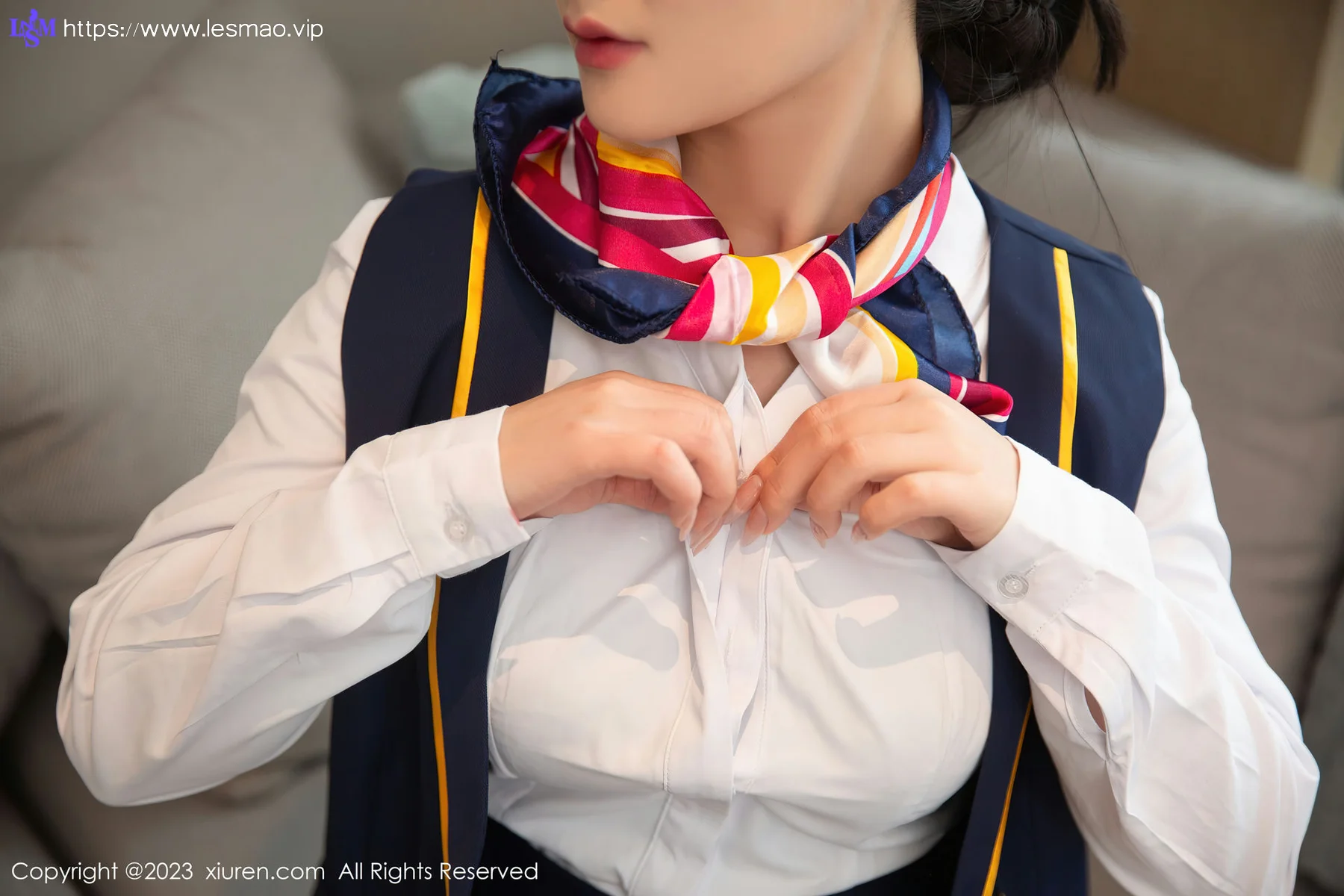 XiuRen 秀人 No.6714 谭小灵 性感空姐制服性感写真 - 10