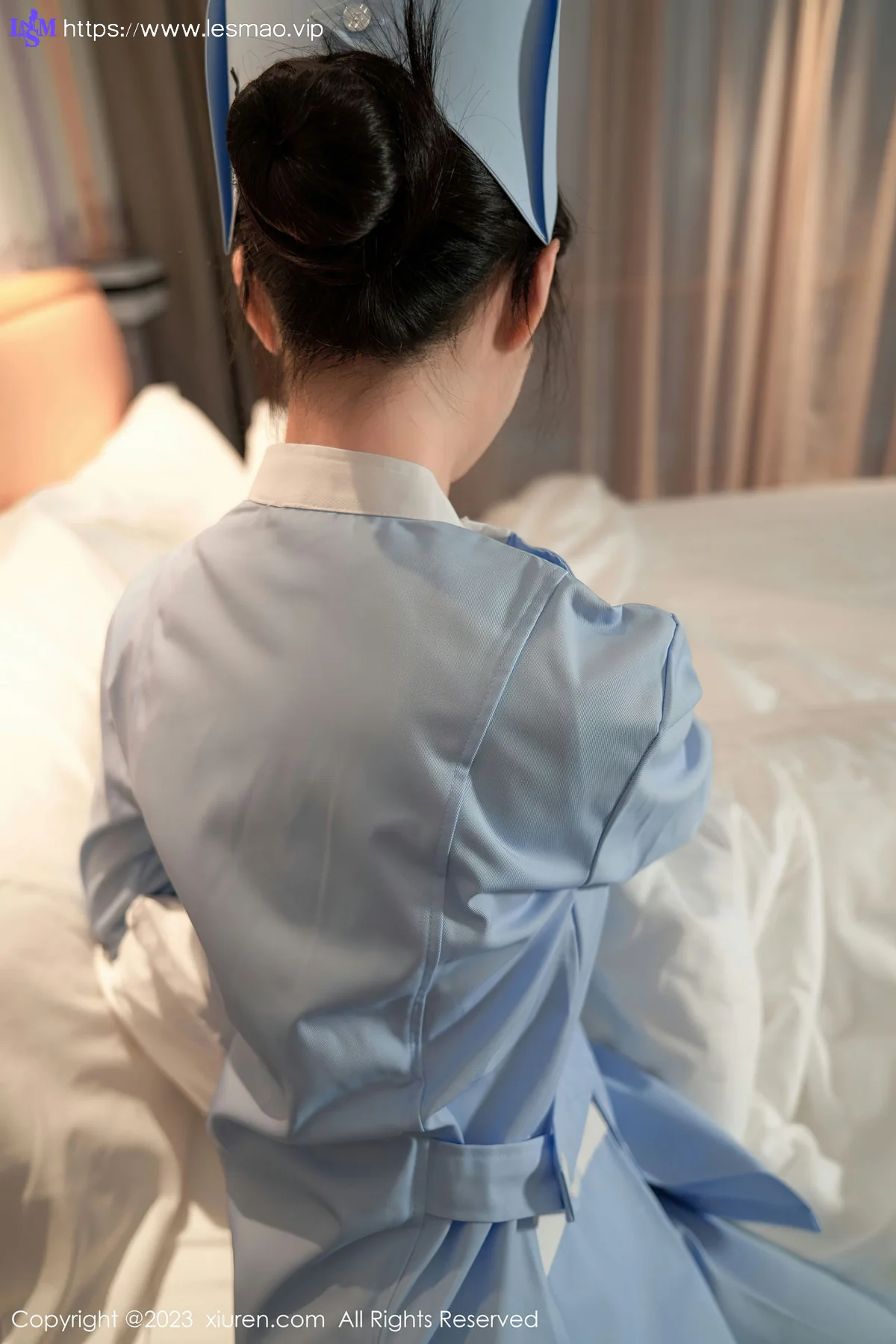 XiuRen 秀人 No.6745 浅浅Danny 蓝色护士服性感写真11 - 6