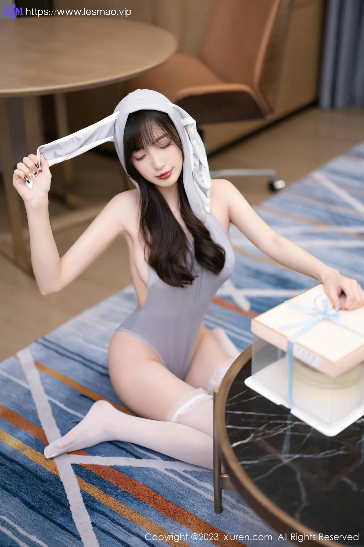 XiuRen 秀人 No.6762 林星阑 灰色高开叉性感写真11 - 2