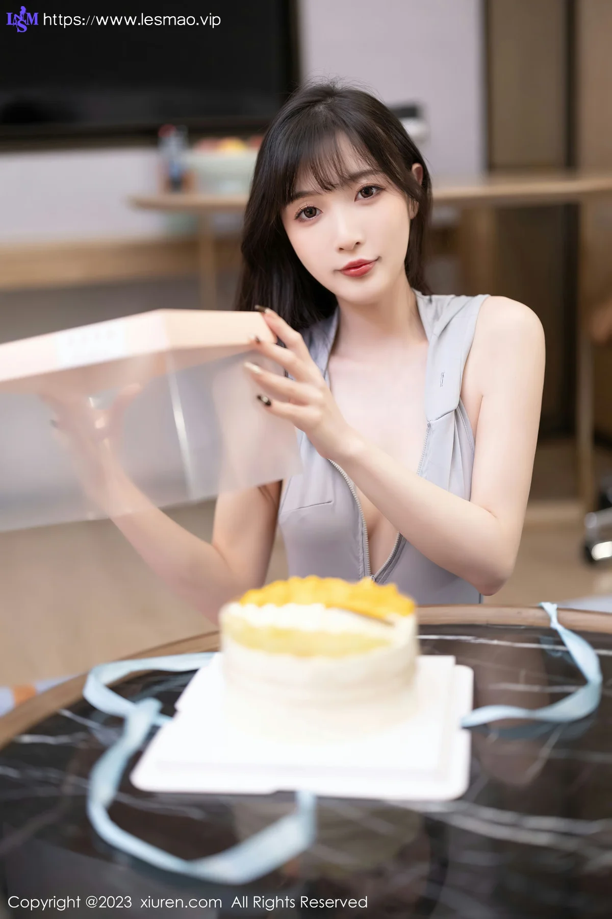 XiuRen 秀人 No.6762 林星阑 灰色高开叉性感写真11 - 4