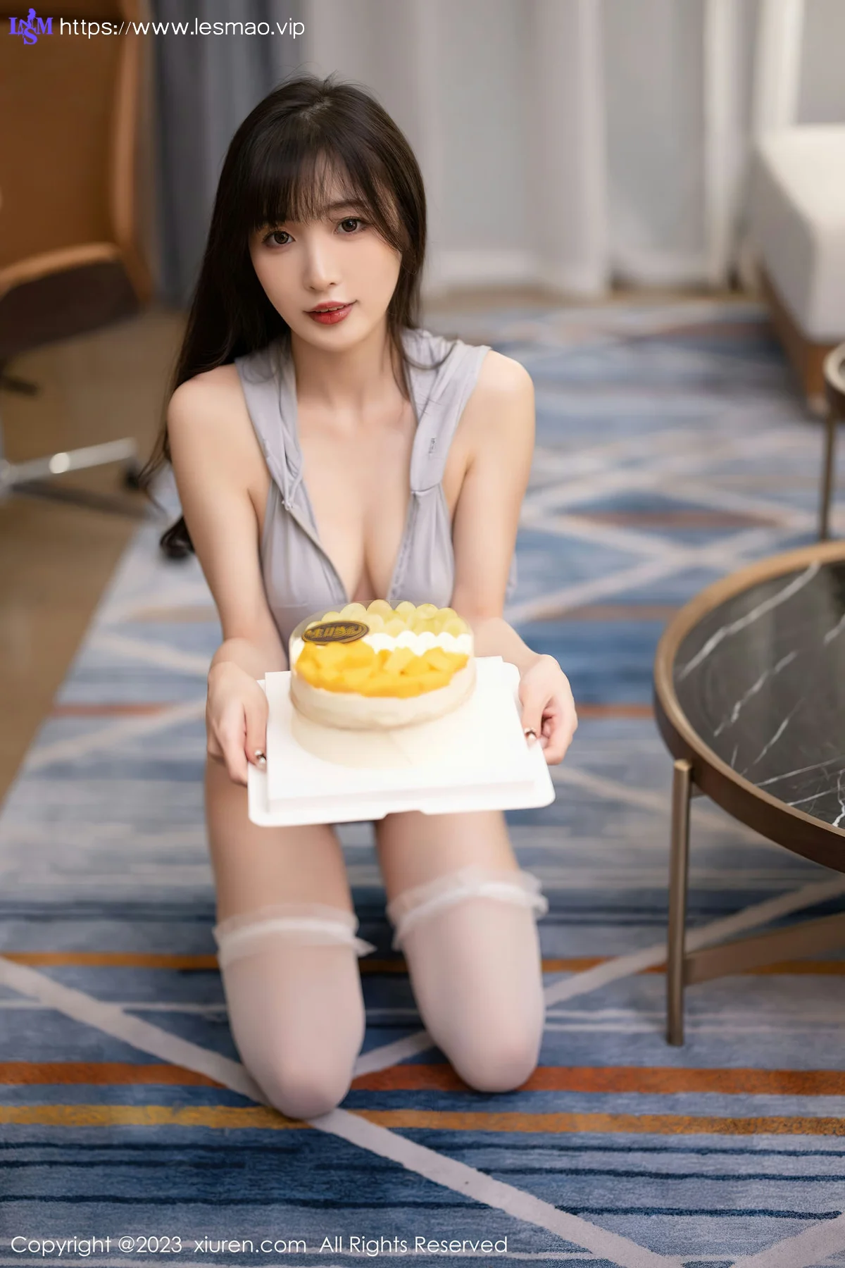 XiuRen 秀人 No.6762 林星阑 灰色高开叉性感写真11 - 9