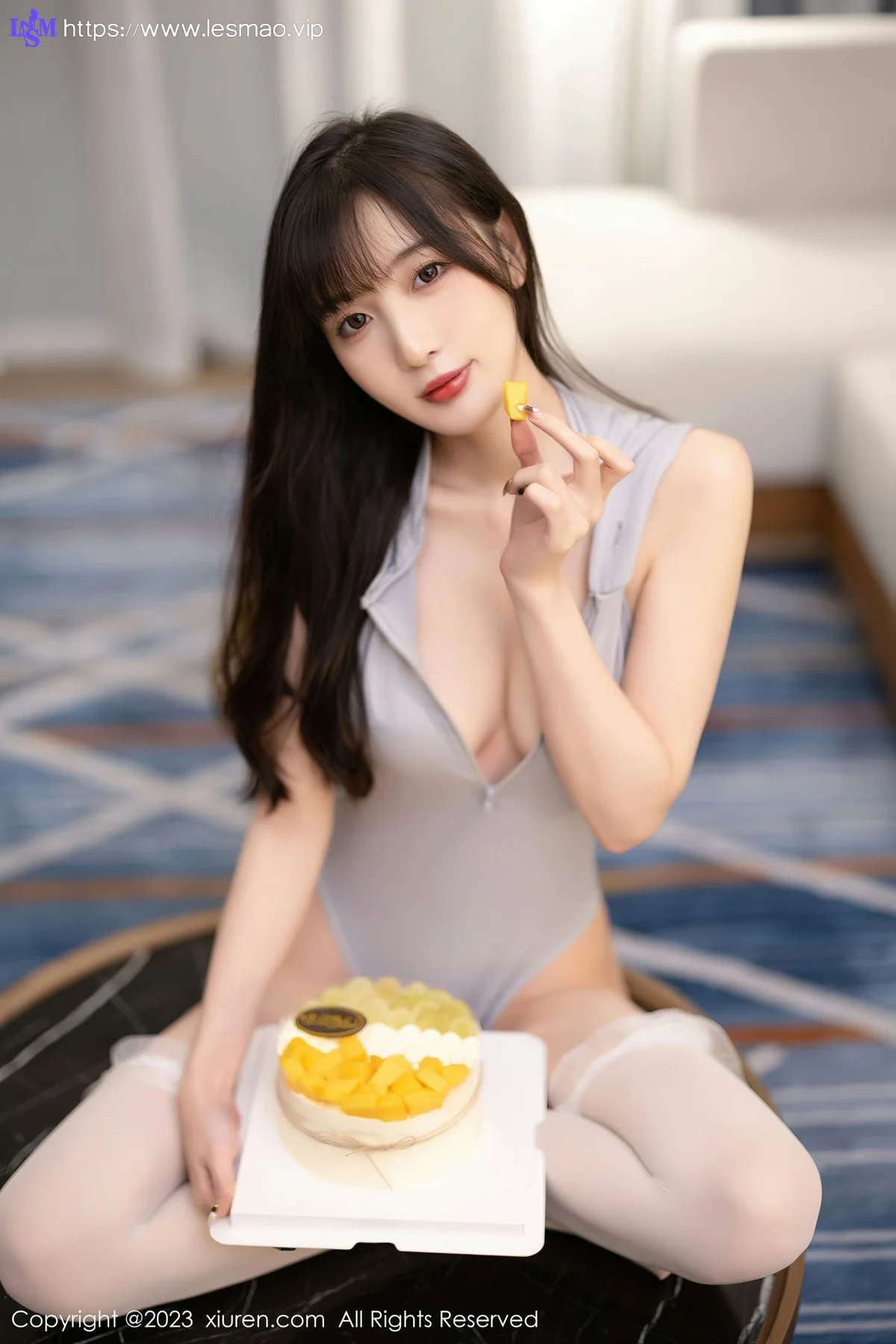 XiuRen 秀人 No.6762 林星阑 灰色高开叉性感写真11 - 10