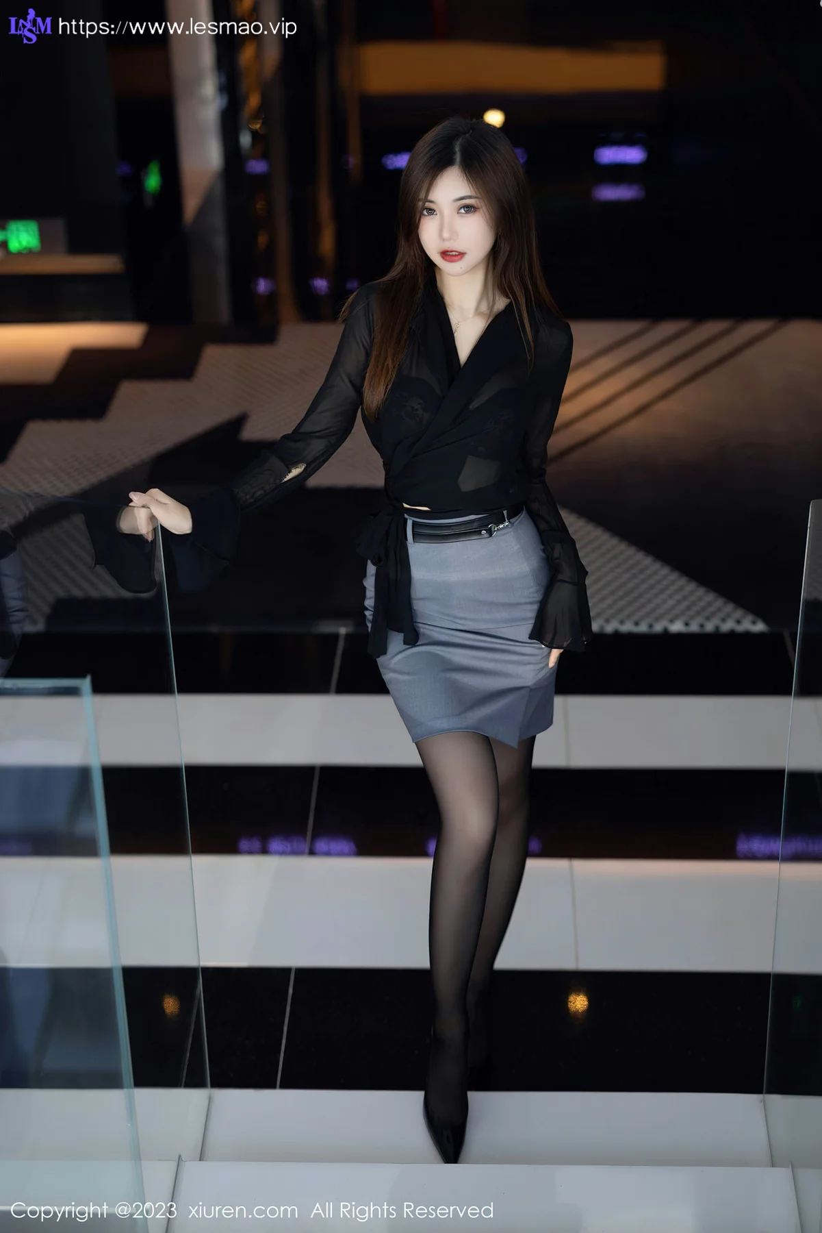 XiuRen 秀人 No.6770 绮里嘉ula 黑色蕾丝内衣性感写真11 - 3