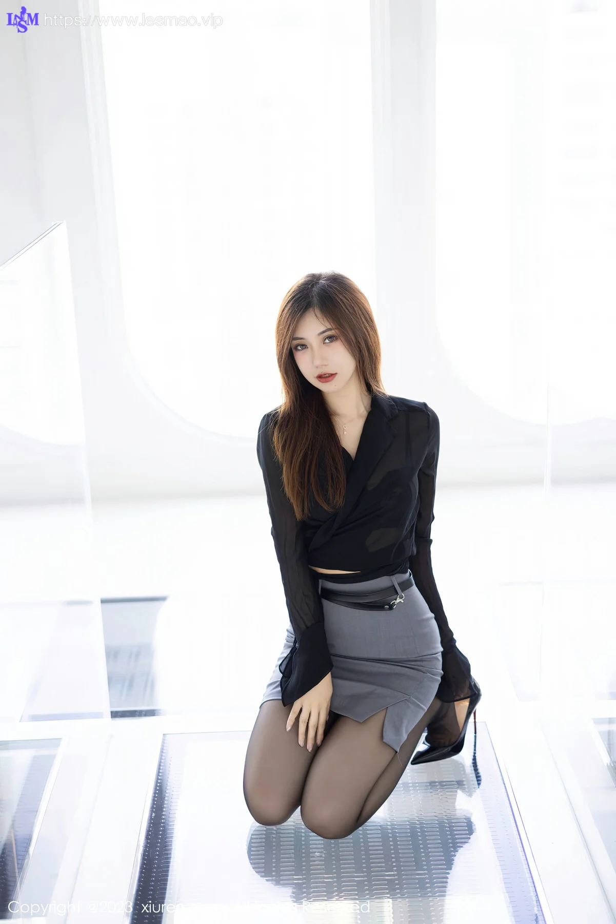 XiuRen 秀人 No.6770 绮里嘉ula 黑色蕾丝内衣性感写真11 - 8