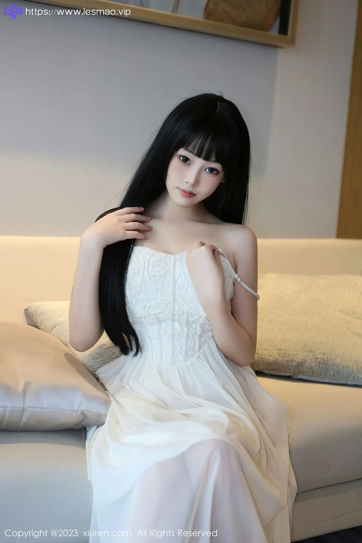XiuRen 秀人 No.6828 早川京子 连衣长裙性感写真 - 8