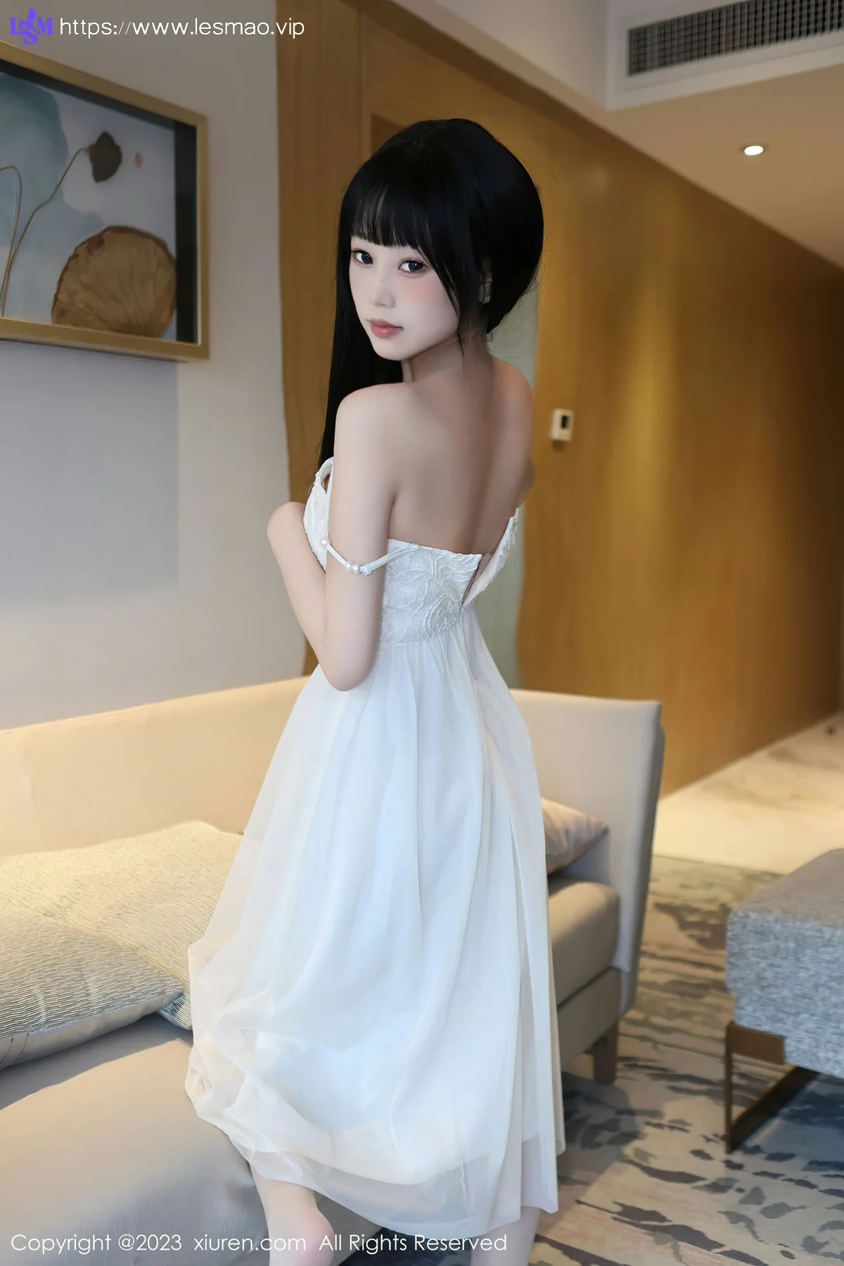 XiuRen 秀人 No.6828 早川京子 连衣长裙性感写真 - 7