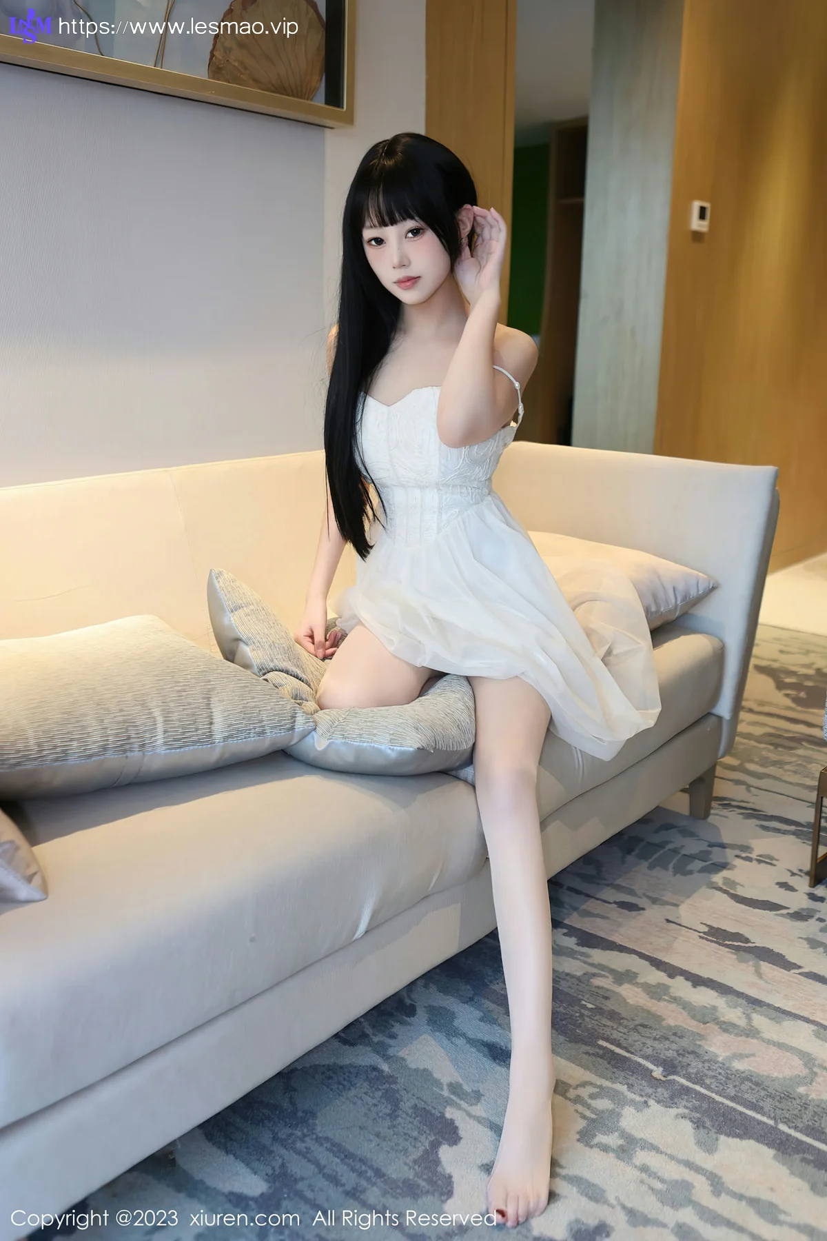 XiuRen 秀人 No.6828 早川京子 连衣长裙性感写真 - 8