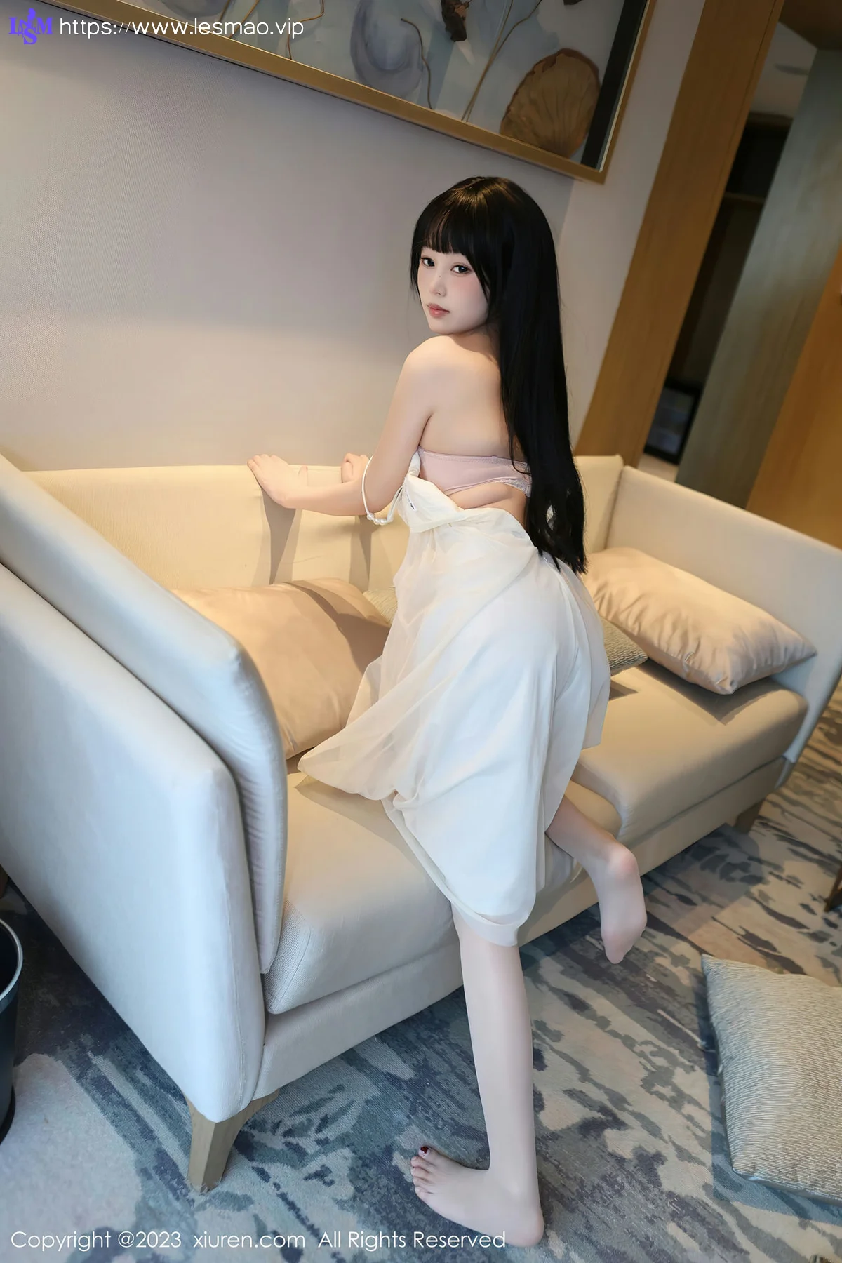XiuRen 秀人 No.6828 早川京子 连衣长裙性感写真 - 9