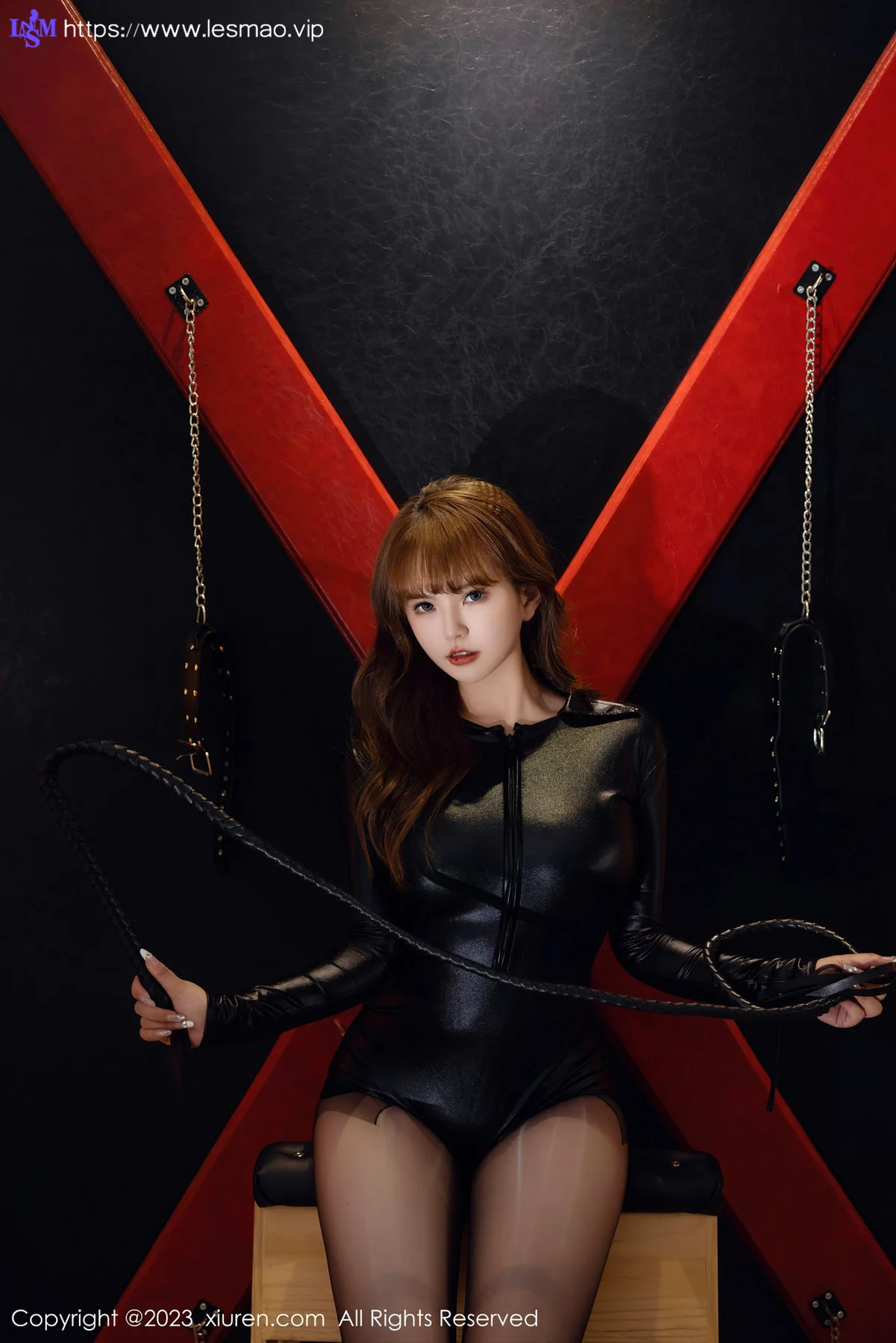 XiuRen 秀人 No.6834 张思允Nice 皮质高开叉性感写真3 - 2
