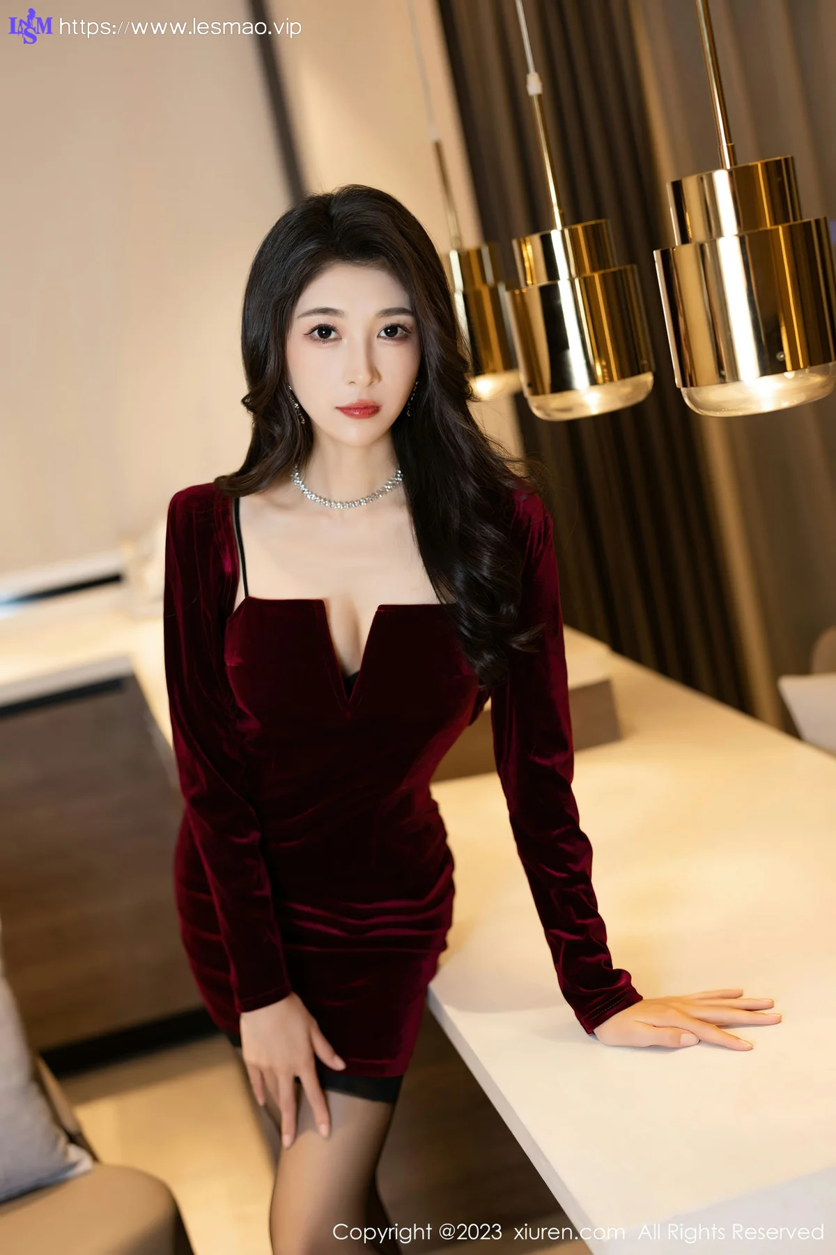 XiuRen 秀人 No.6858 林乐一 性感写真连衣短裙3 - 4