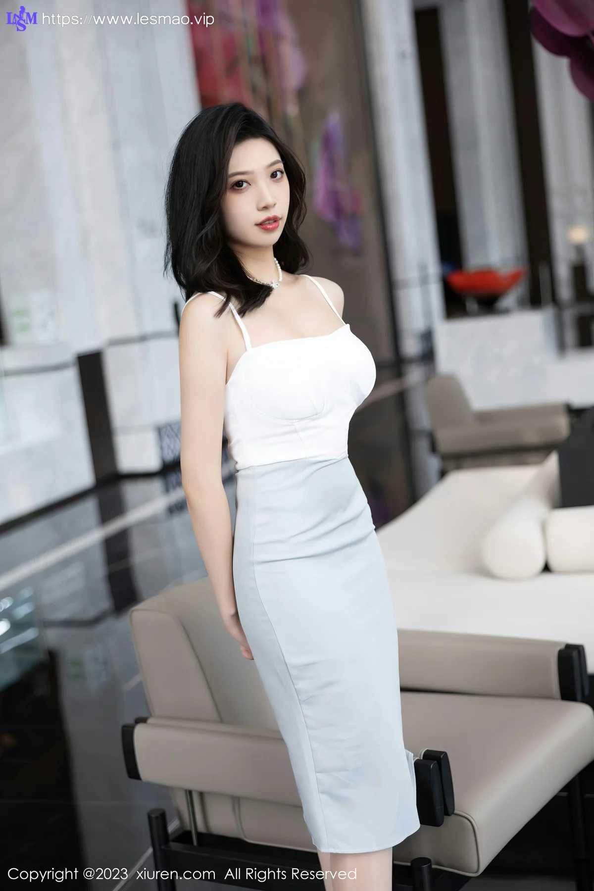 XiuRen 秀人 No.6898 郑颖姗Bev 白色蕾丝内衣性感写真11 - 2