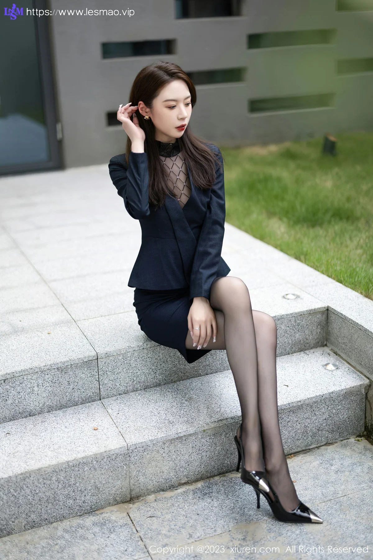 XiuRen 秀人 No.6914 梦心玥 薄纱高开叉性感写真2 - 1