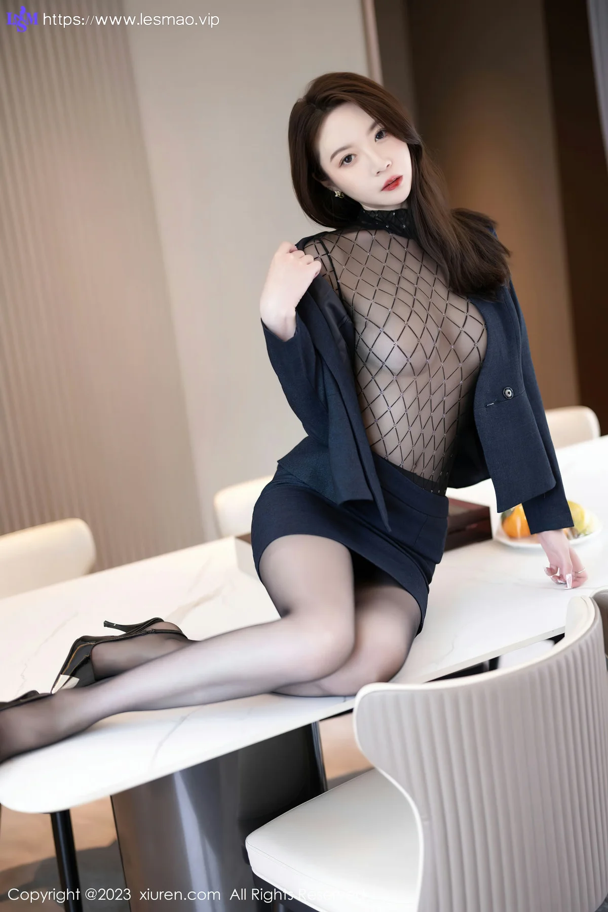 XiuRen 秀人 No.6914 梦心玥 薄纱高开叉性感写真2 - 10