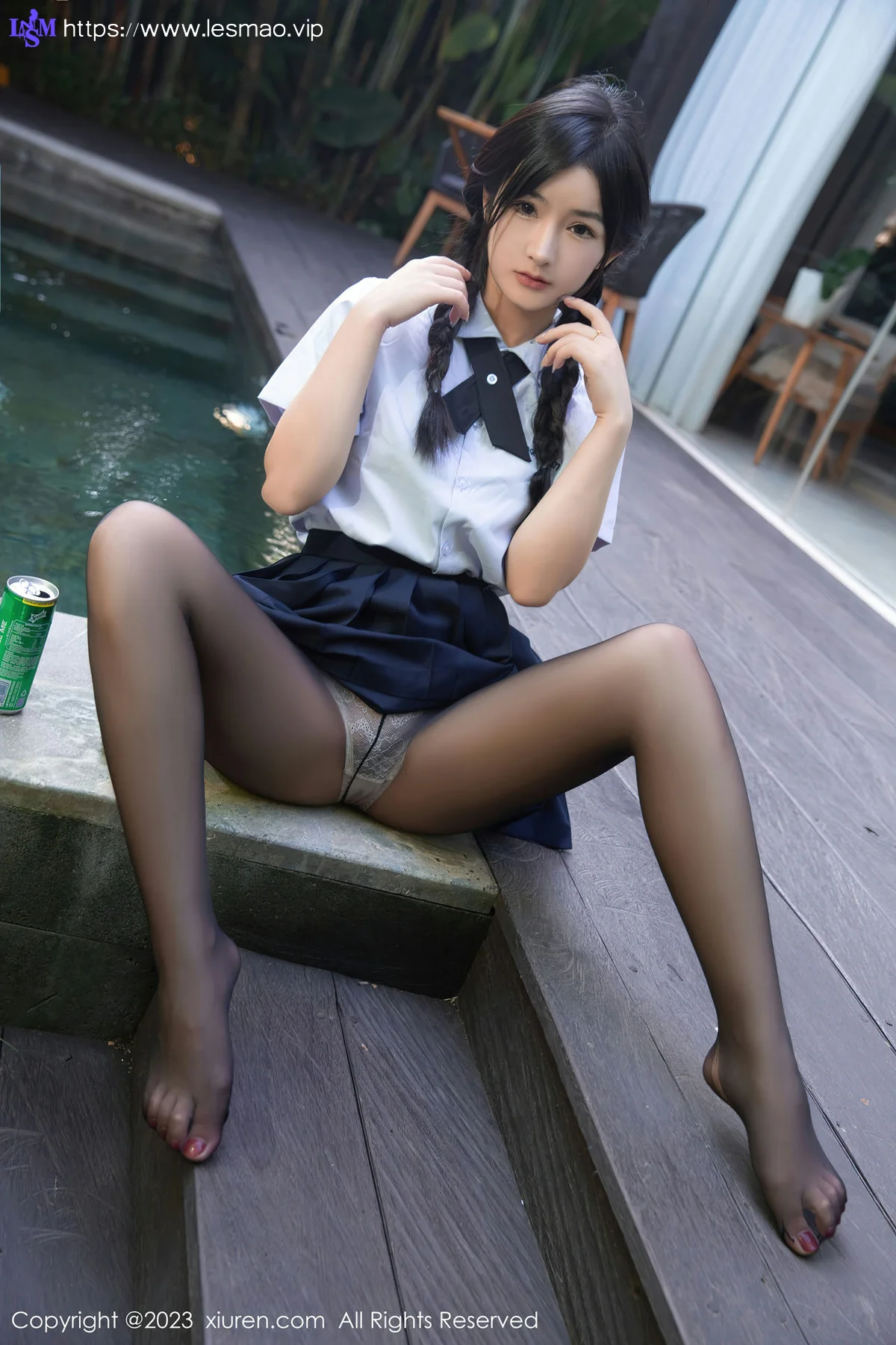XiuRen 秀人 No.6940 谭小灵 新人学妹制服巴厘岛旅拍 - 7