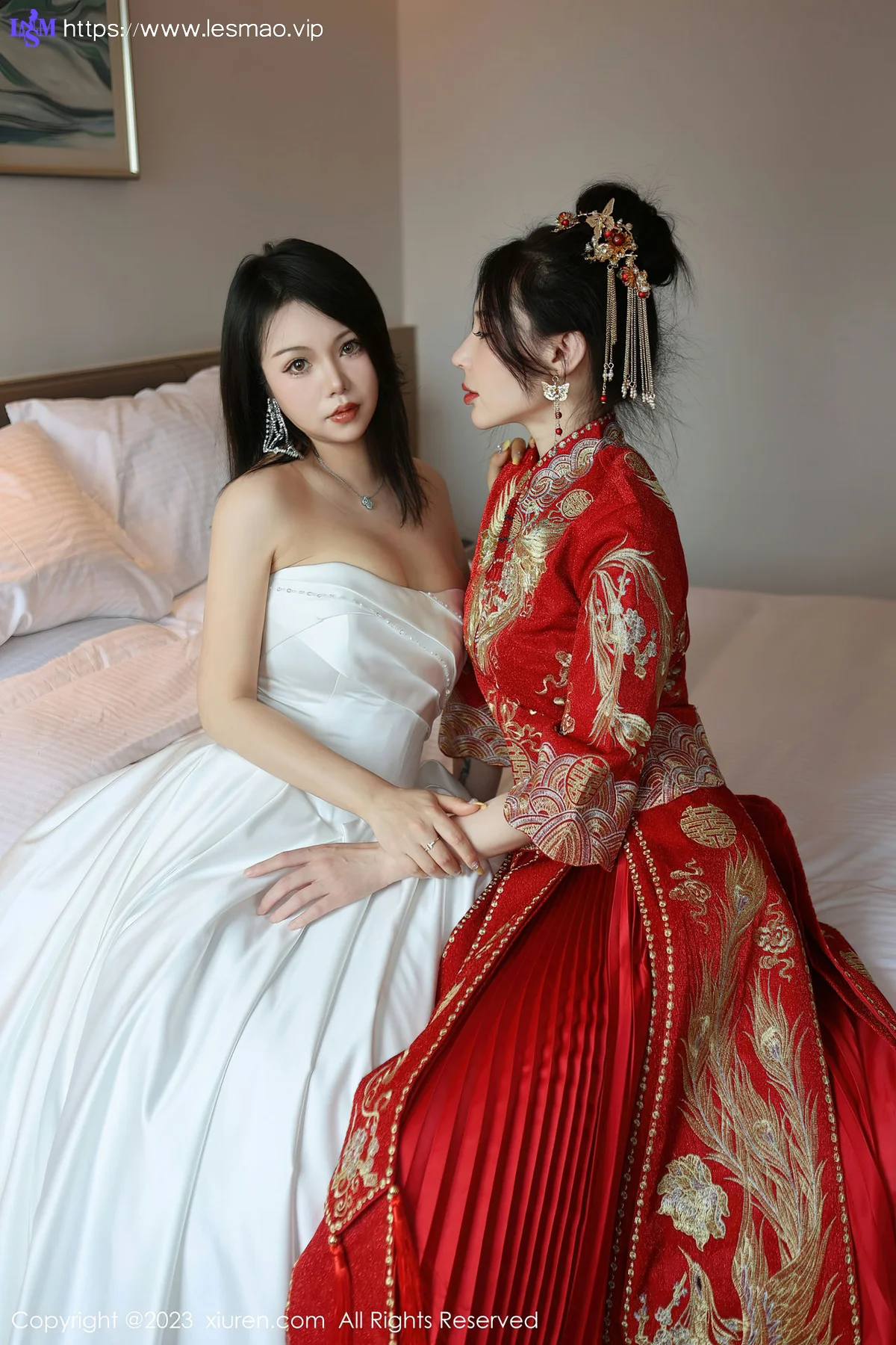 XiuRen 秀人 No.6957 曼柔两位性感女神模特合集写真1 - 3