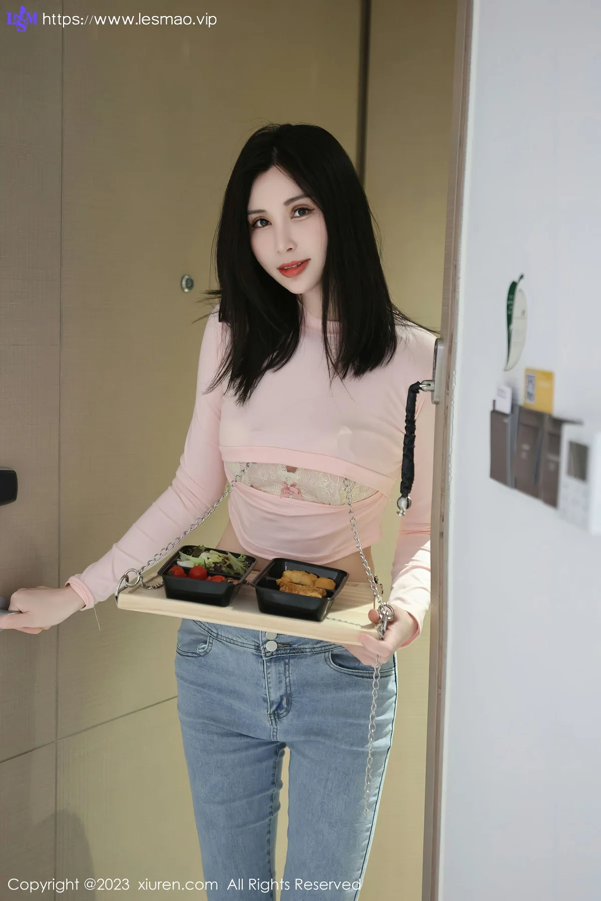 XiuRen 秀人 No.6992 曼柔 粉色蕾丝内衣性感写真33 - 6