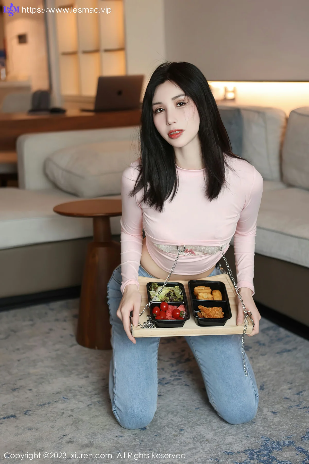 XiuRen 秀人 No.6992 曼柔 粉色蕾丝内衣性感写真33 - 1