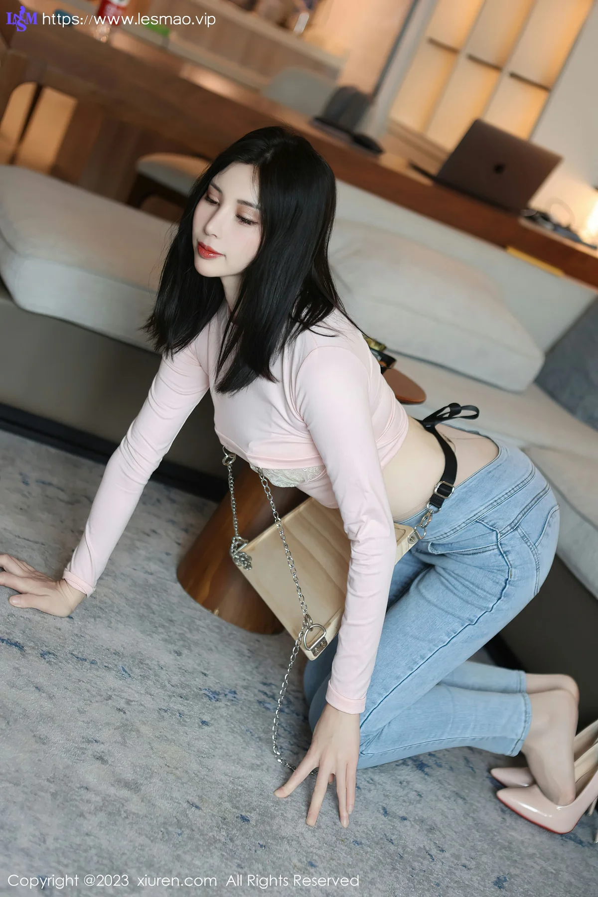 XiuRen 秀人 No.6992 曼柔 粉色蕾丝内衣性感写真33 - 4