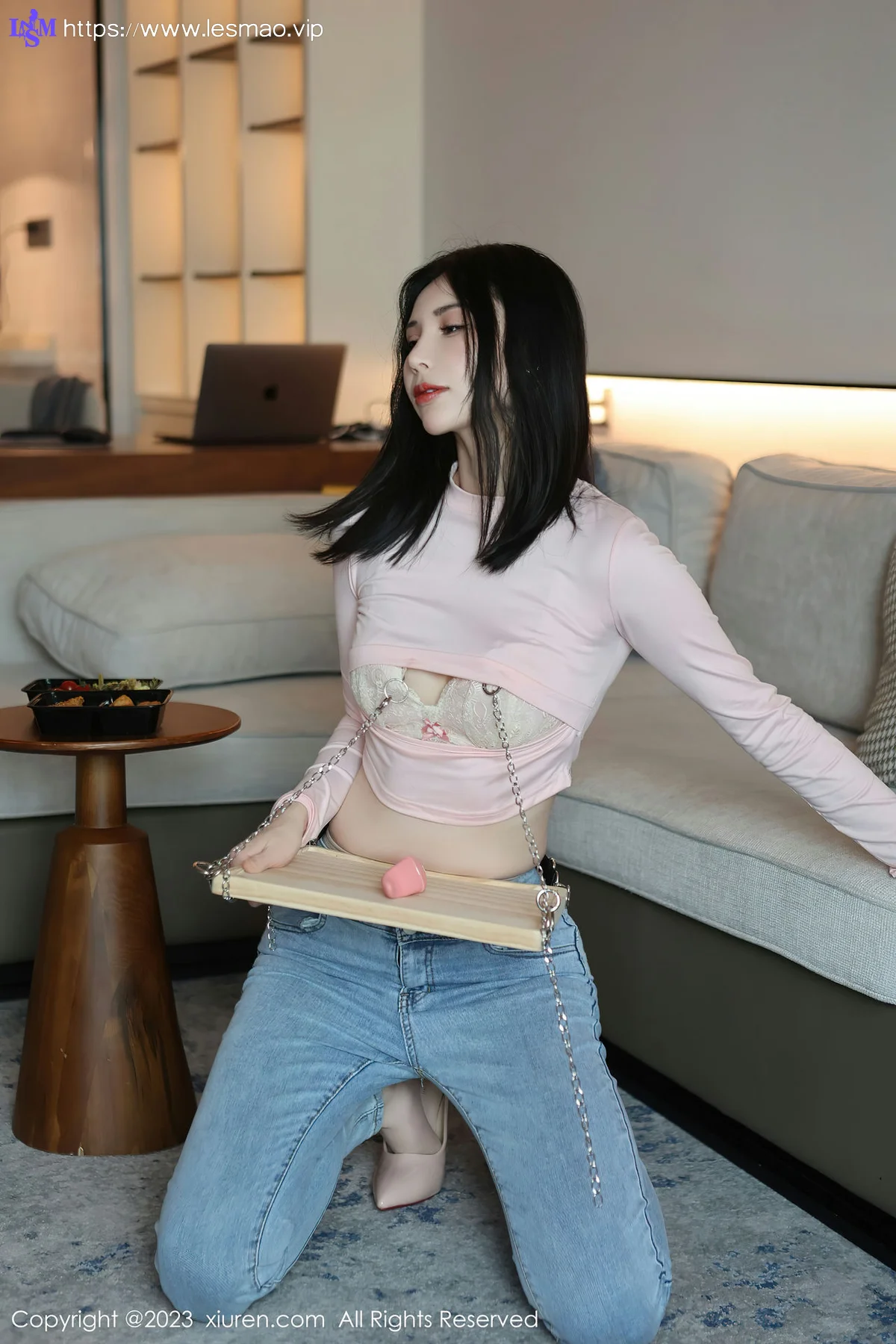XiuRen 秀人 No.6992 曼柔 粉色蕾丝内衣性感写真33 - 6