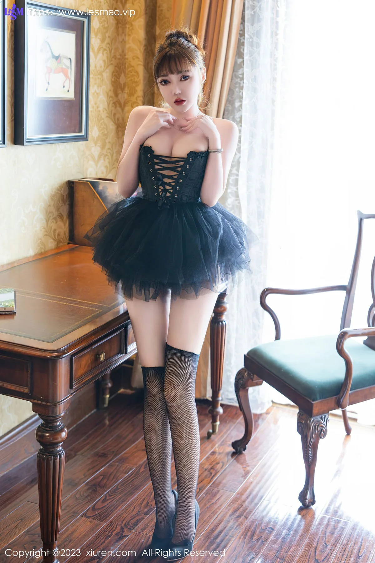 XiuRen 秀人 No.7057 萌汉药baby 黑色舞裙性感写真33 - 10