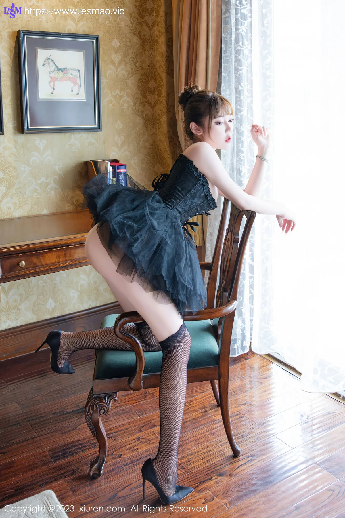 XiuRen 秀人 No.7057 萌汉药baby 黑色舞裙性感写真33 - 1