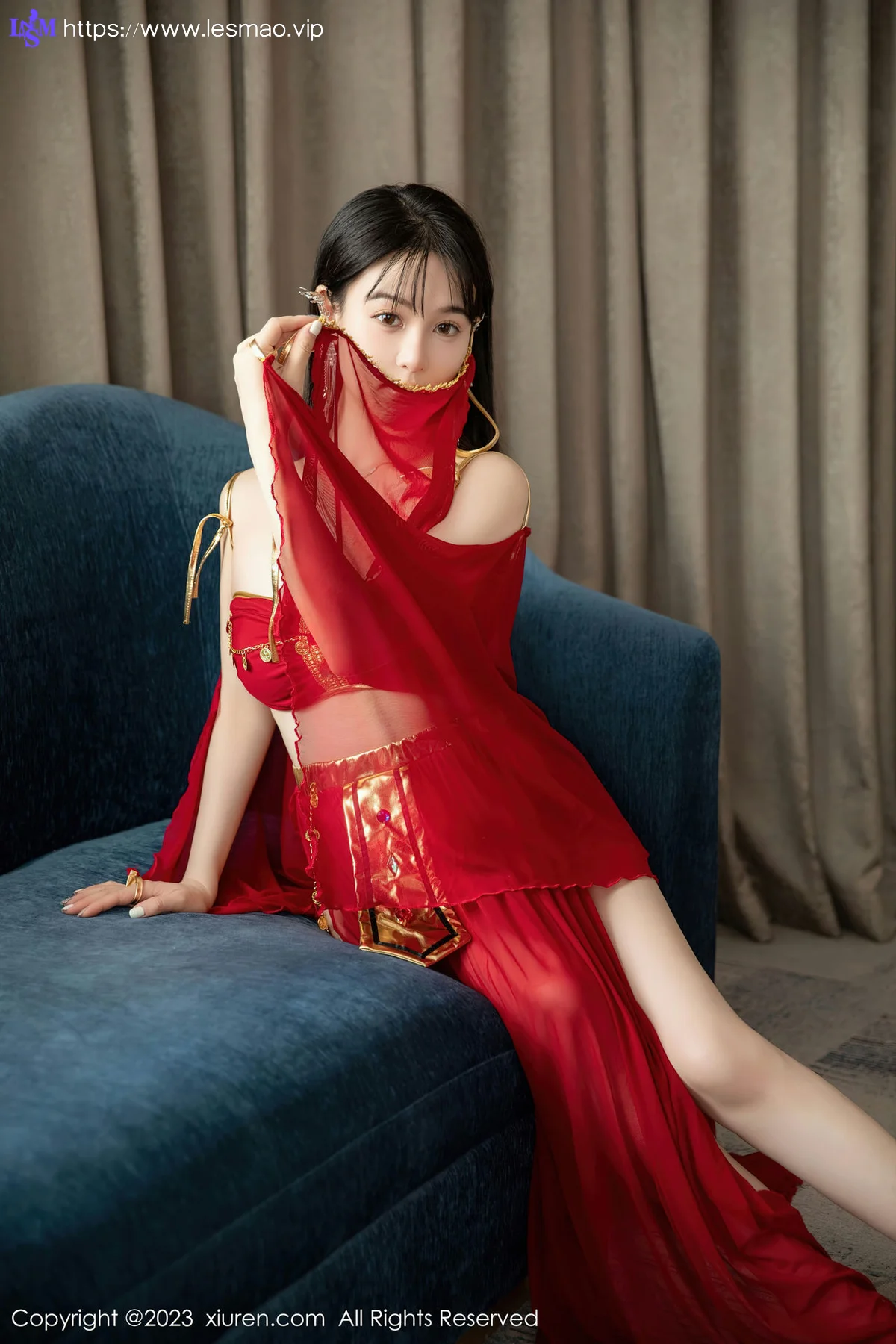 XiuRen 秀人 No.7103 柚琪Rich 红色西域舞服性感写真 - 8