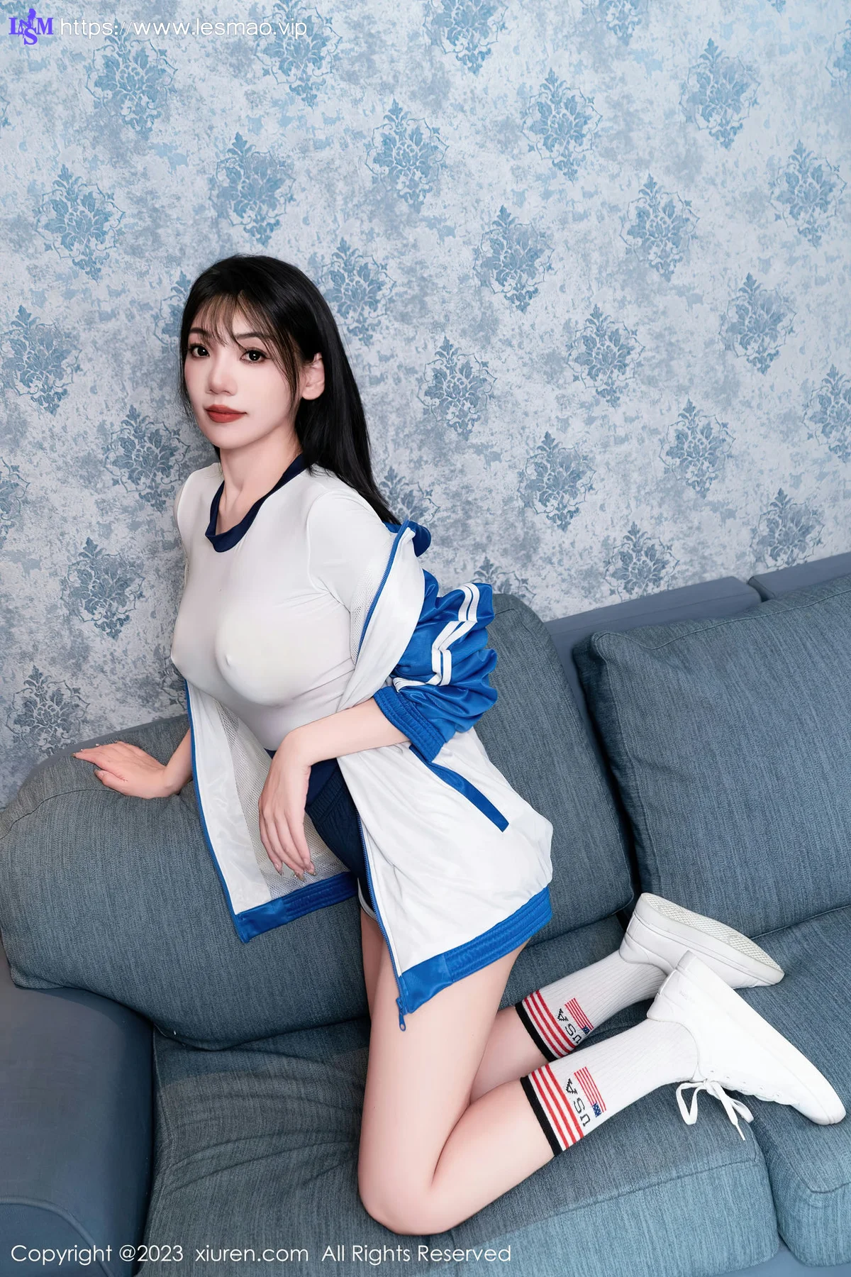 XiuRen 秀人 No.7106 小泡芙winna 窄边系列回归学生服3 - 1