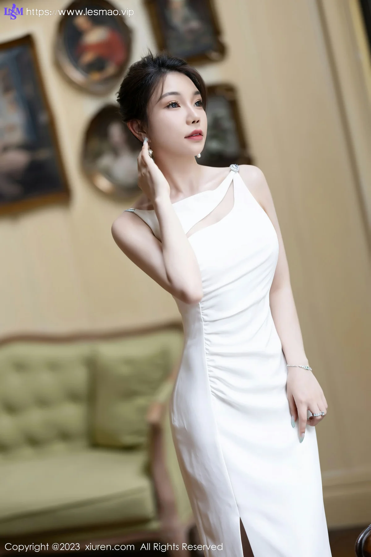 XiuRen 秀人 No.7155  徐莉芝Booty 白色蕾丝性感写真1 - 5