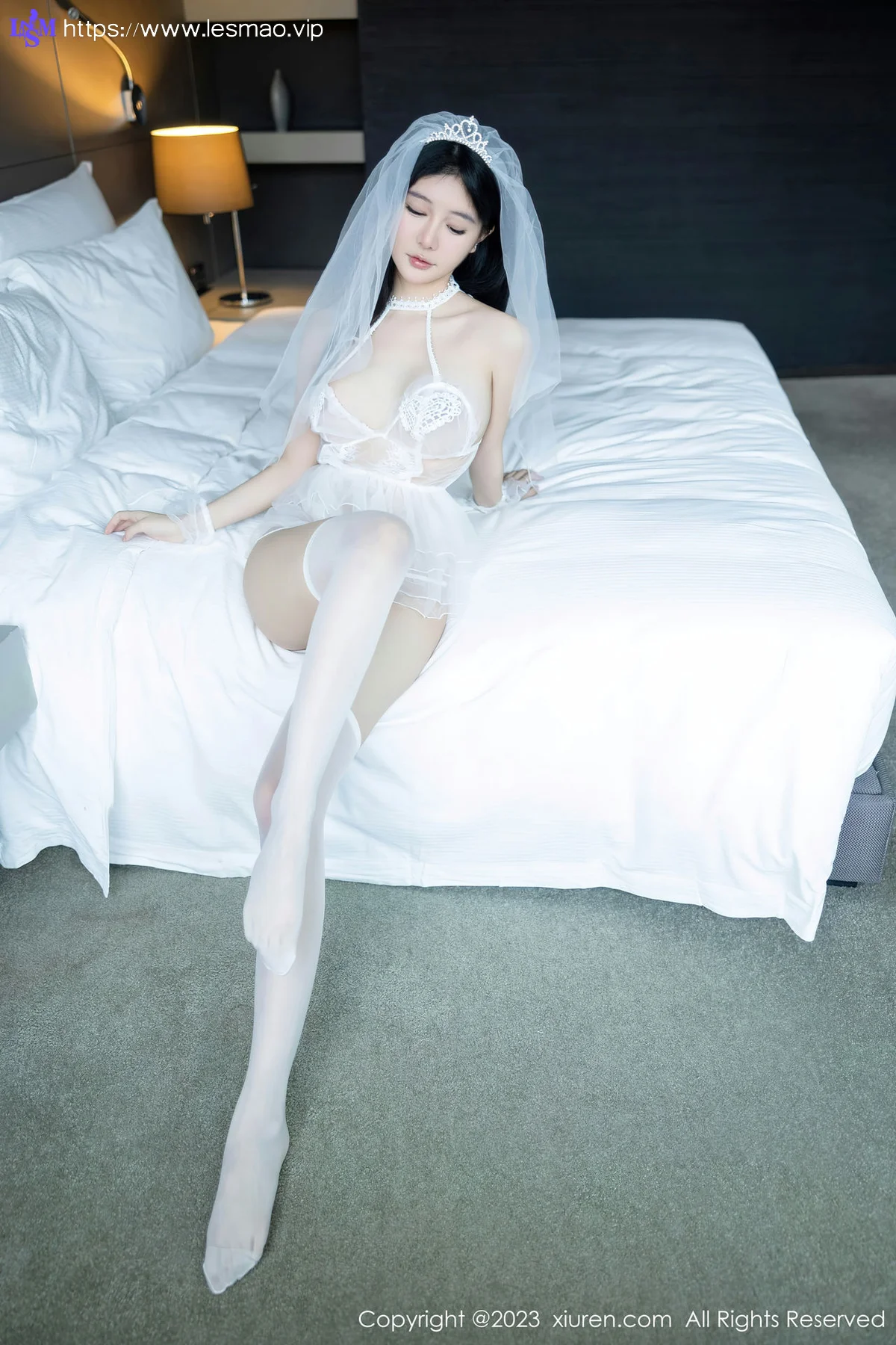 XiuRen 秀人 No.7165  幼幼 情趣婚纱服饰性感写真111 - 1