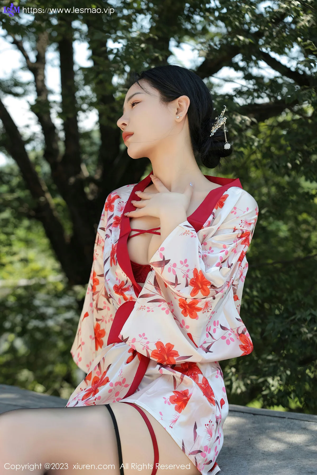 XiuRen 秀人 No.7177  米粒子 丝绸睡衣性感写真 - 1