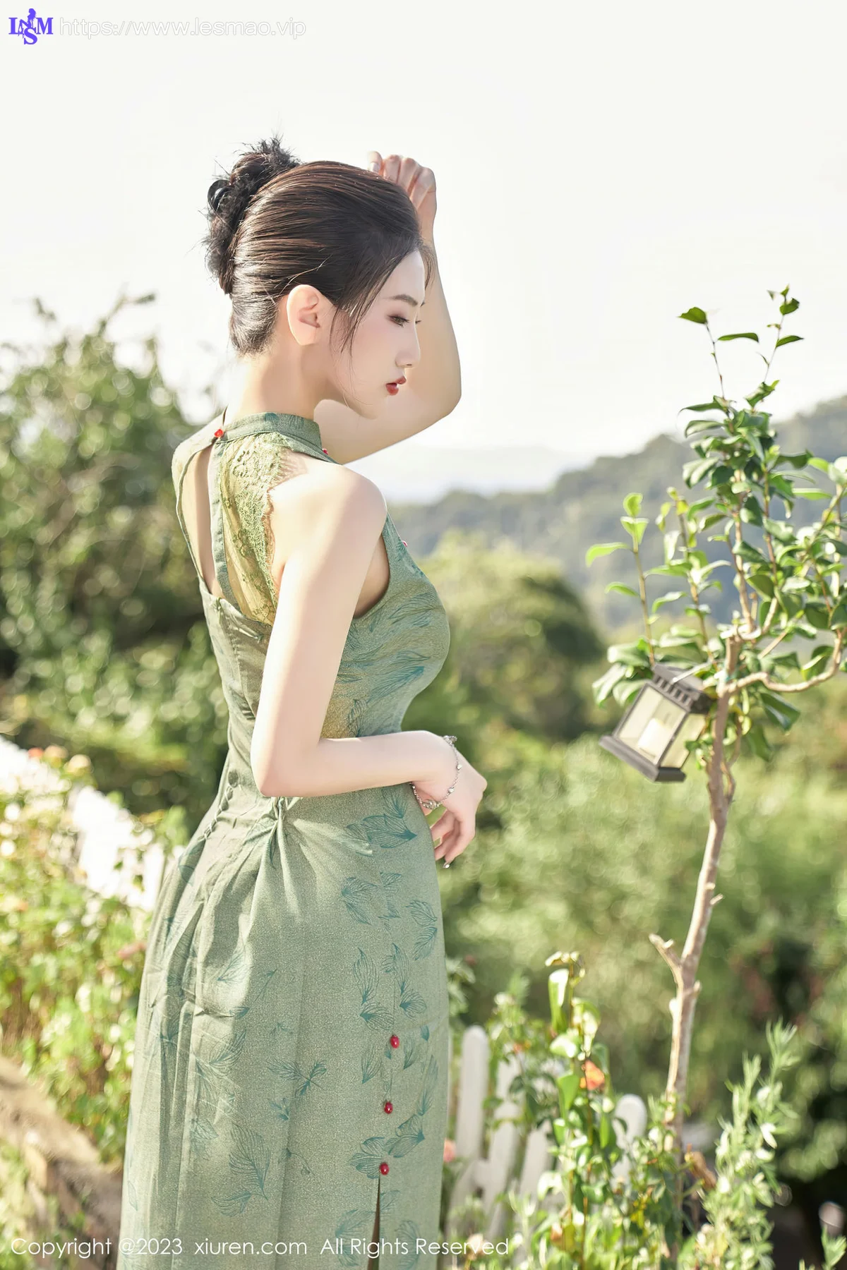 XiuRen 秀人 No.7181  沈青黛 翠绿色旗袍性感写真1 - 7