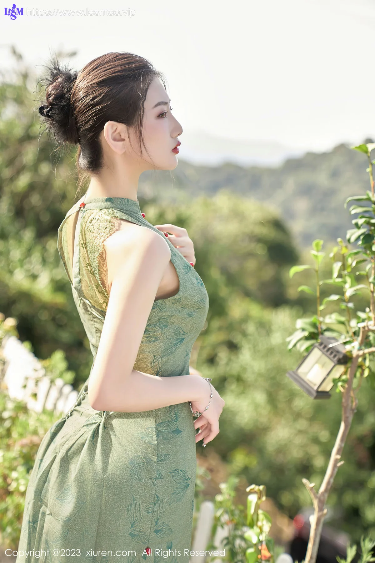 XiuRen 秀人 No.7181  沈青黛 翠绿色旗袍性感写真1 - 8