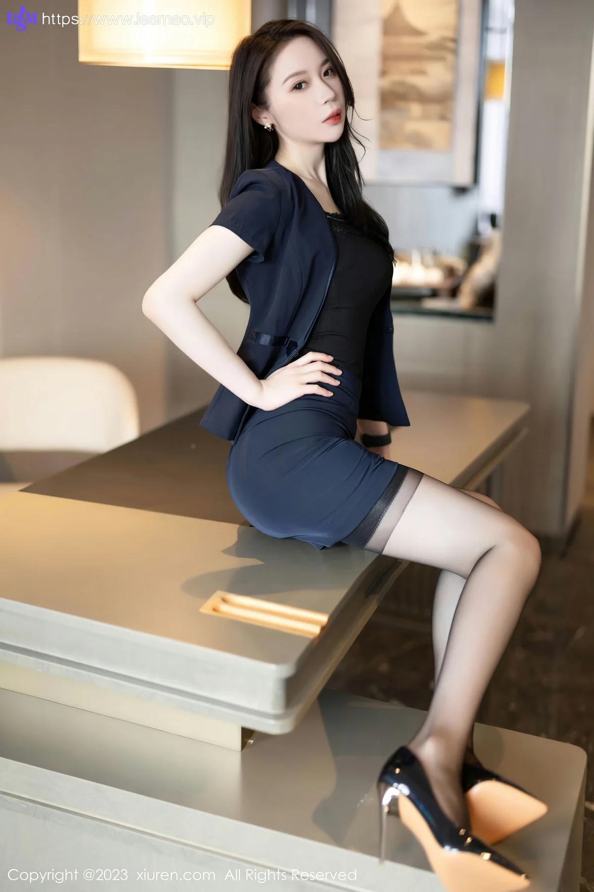 XiuRen 秀人 No.7212  梦心玥 蓝色制服性感写真22 - 10