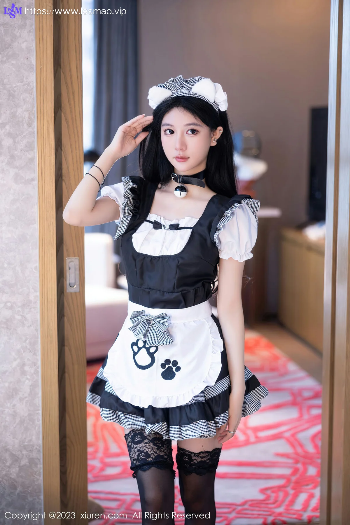 XiuRen 秀人 No.7237  幼幼 白黑色女仆性感写真111 - 8