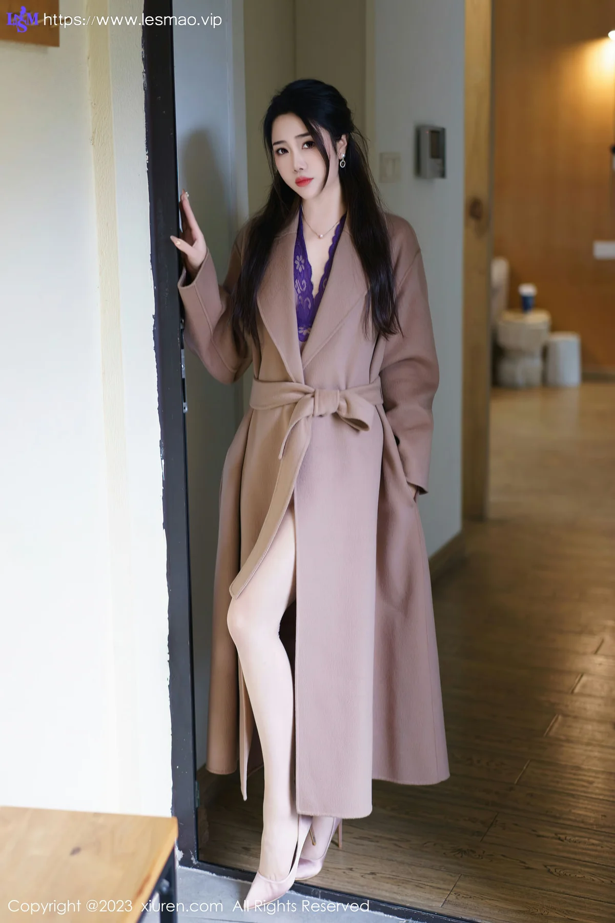 XiuRen 秀人 No.7315  严利娅Yuliya 紫色蕾丝情趣性感写真 - 3