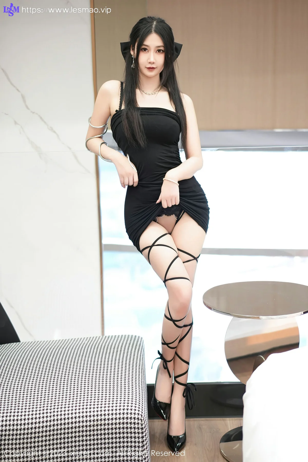 XiuRen 秀人 No.7394  laura阿姣 吊带短裙性感写真22 - 3