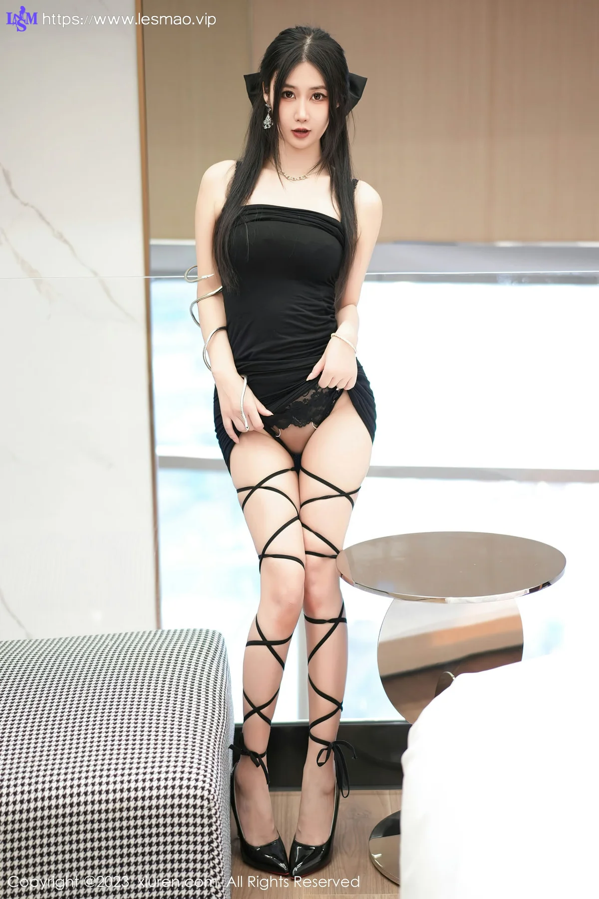 XiuRen 秀人 No.7394  laura阿姣 吊带短裙性感写真22 - 6