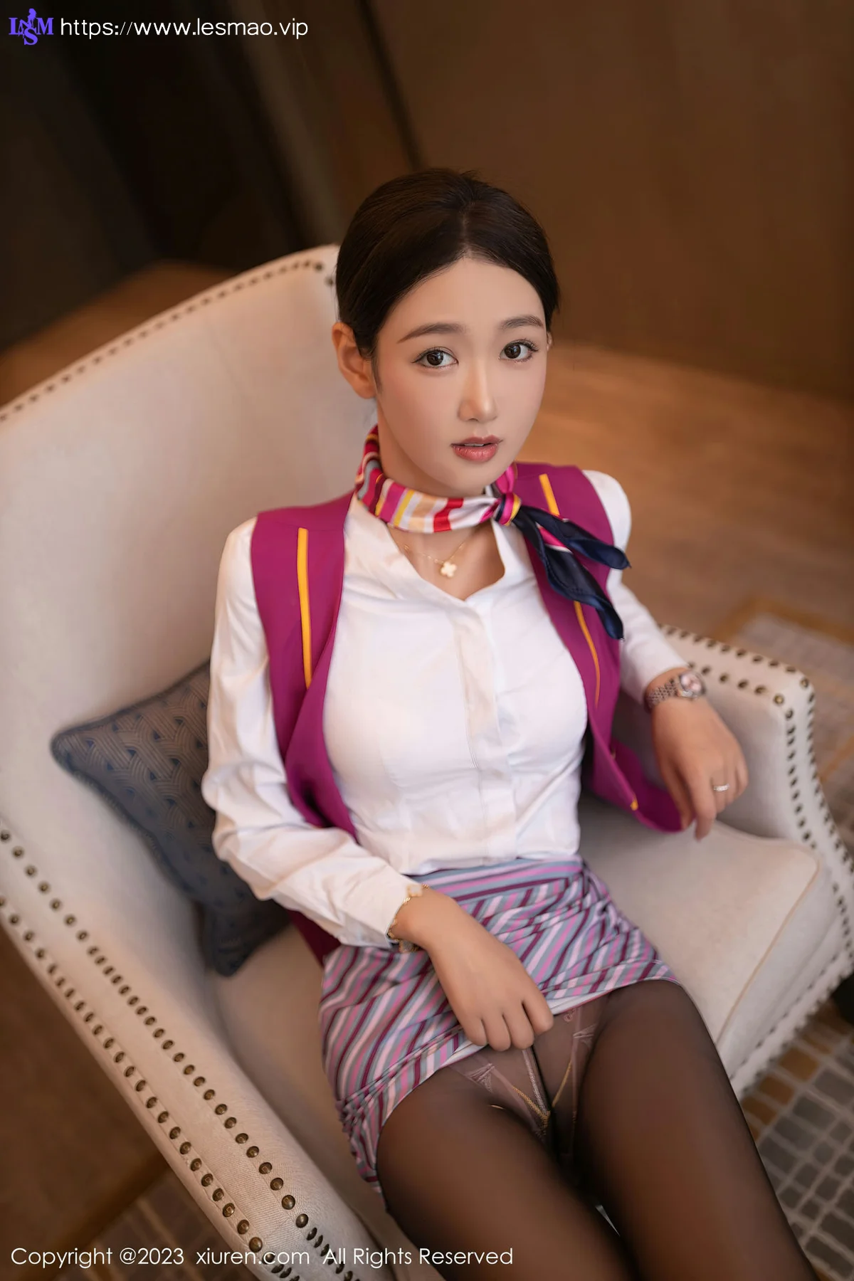 XiuRen 秀人 No.7405  唐安琪 空姐制服诱惑珠三角旅拍111 - 5