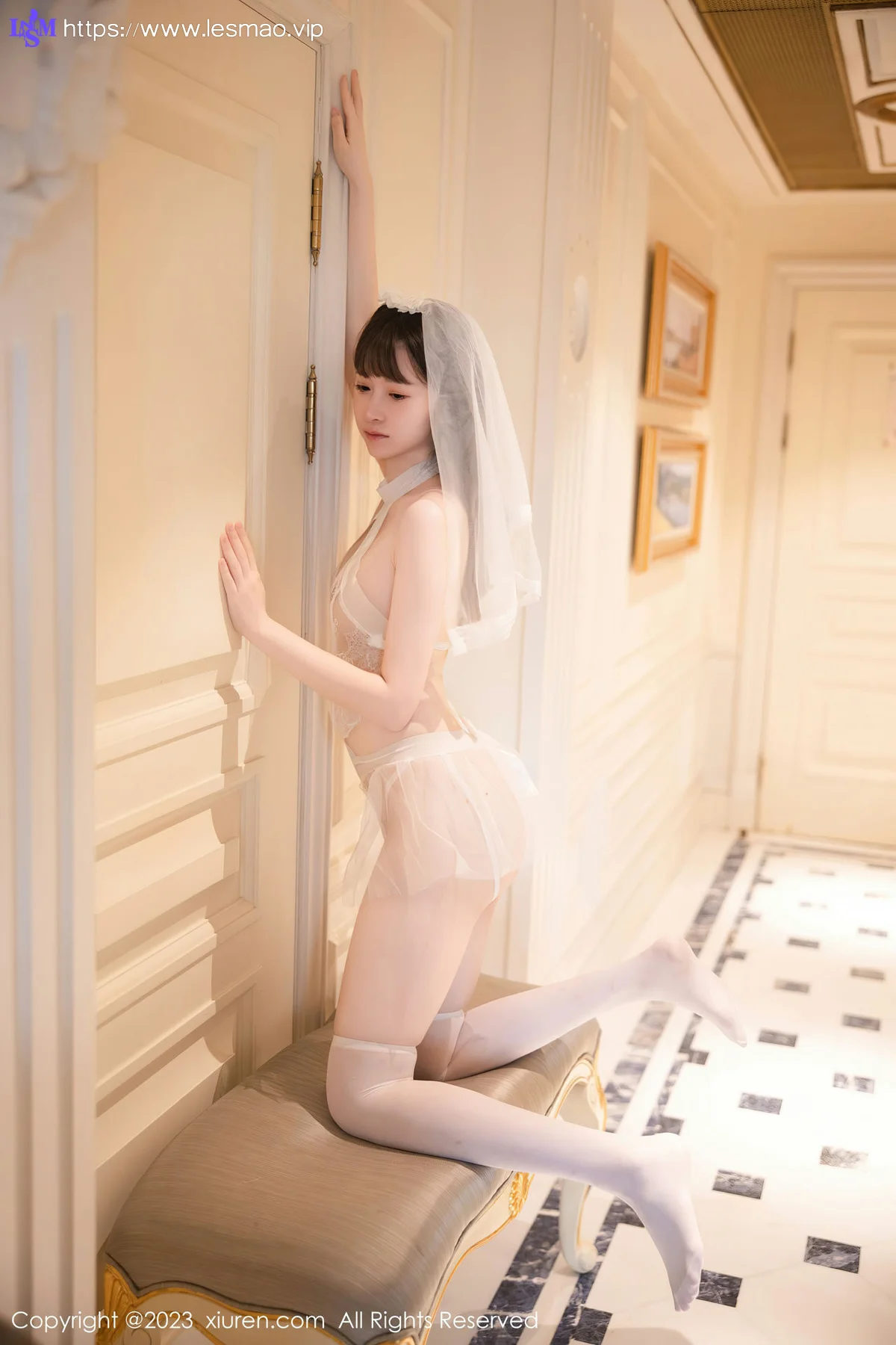 XiuRen 秀人 No.7421  林悠悠 情趣婚纱服饰性感写真22 - 8